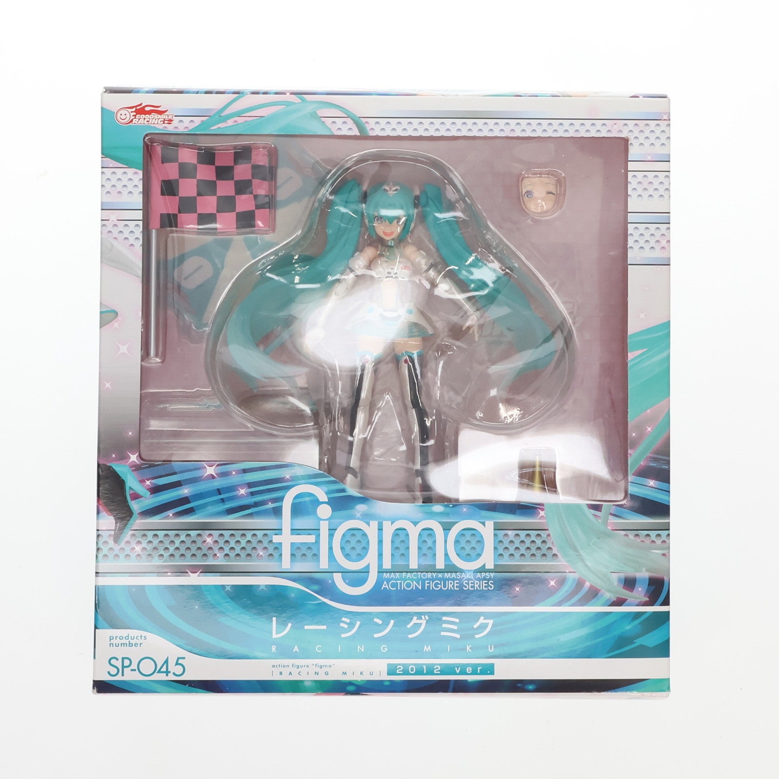 【中古即納】[FIG] figma(フィグマ) SP-045 レーシングミク 2012Ver 初音ミクGTプロジェクト 完成品 可動フィギュア 2012年GSR&Studie with TeamUKYO 個人スポンサー特典 グッドスマイルレーシング(20130131)