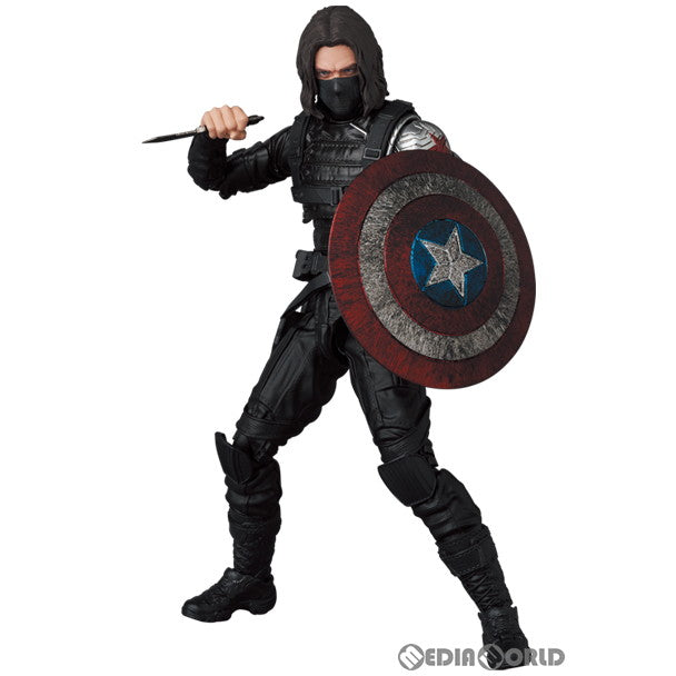 【中古即納】[FIG] マフェックス No.203 MAFEX WINTER SOLDIER(ウィンター・ソルジャー) キャプテン・アメリカ/ウィンター・ソルジャー 完成品 可動フィギュア メディコム・トイ(20240502)