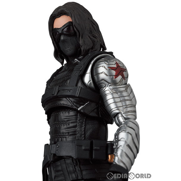 【中古即納】[FIG] マフェックス No.203 MAFEX WINTER SOLDIER(ウィンター・ソルジャー) キャプテン・アメリカ/ウィンター・ソルジャー 完成品 可動フィギュア メディコム・トイ(20240502)