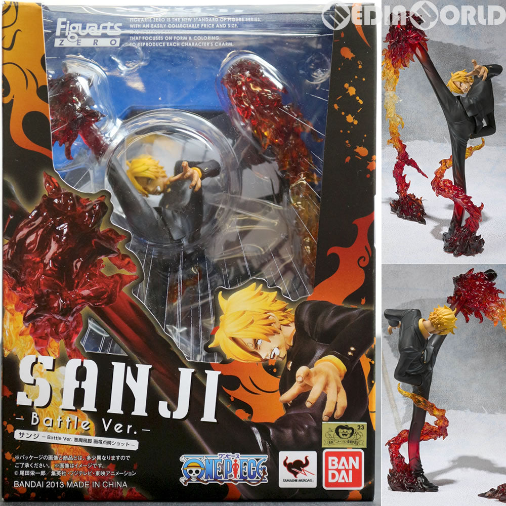 【中古即納】[FIG] フィギュアーツZERO サンジ-Battle Ver.悪魔風脚 画竜点睛ショット-(ディアブルジャンブ フランバージュショット) ONE PIECE(ワンピース) 完成品 フィギュア バンダイ(20160520)