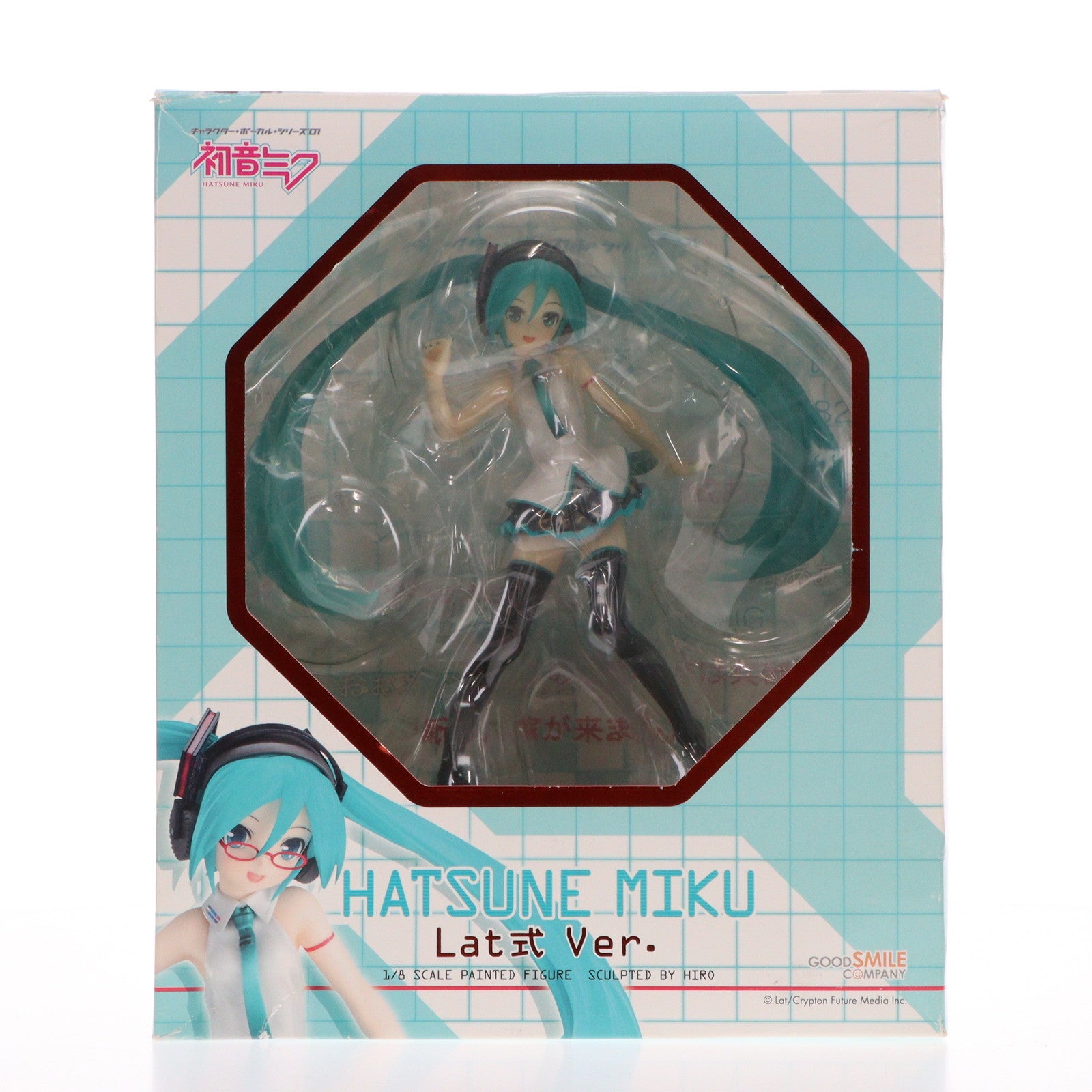 【中古即納】[FIG] 初音ミク Lat式 Ver.(らとしきばーじょん) キャラクターボーカルシリーズ01 初音ミク 1/8 完成品 フィギュア グッドスマイルカンパニー(20110820)