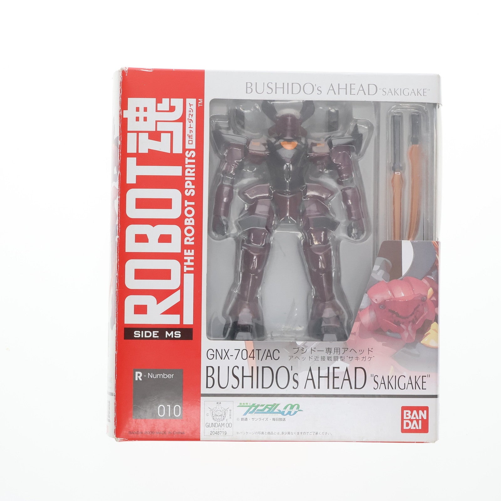 【中古即納】[FIG] ROBOT魂(SIDE MS) ブシドー専用アヘッド アヘッド近接戦闘型「サキガケ」 機動戦士ガンダム00(ダブルオー) 完成品 可動フィギュア バンダイ(20090228)