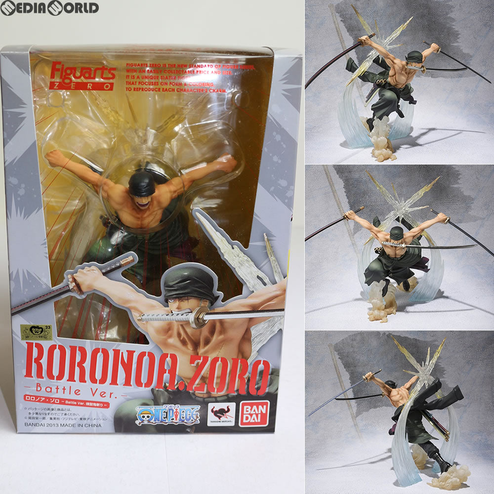 【中古即納】[FIG] (再販) フィギュアーツZERO ロロノア・ゾロ -Battle Ver.煉獄鬼斬り- ONE PIECE(ワンピース) 新世界編 完成品 フィギュア バンダイ(20150515)