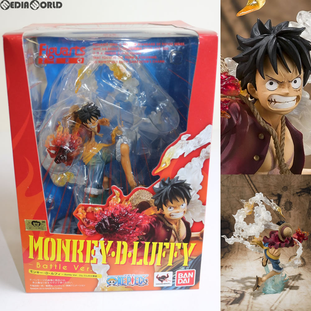 【中古即納】[FIG] (再販) フィギュアーツZERO モンキー・D・ルフィ -Battle Ver. ゴムゴムの火拳銃- ONE PIECE(ワンピース) 完成品 フィギュア バンダイ(20140412)