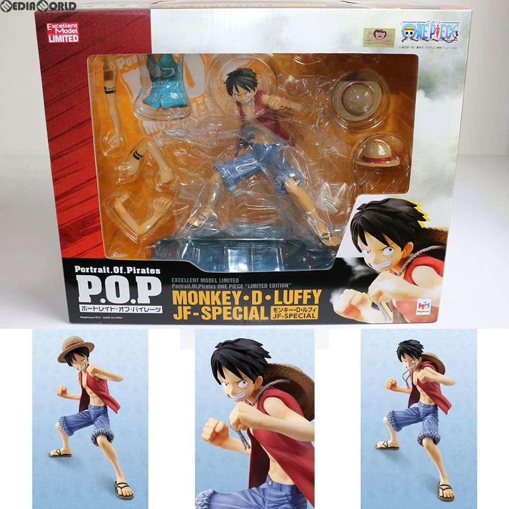 【中古即納】[FIG] Portrait.Of.Pirates P.O.P LIMITED EDITION モンキー・D・ルフィ JF-SPECIAL ONE PIECE(ワンピース) 1/8 完成品 フィギュア 一部オンラインショップ限定 メガハウス(20120510)