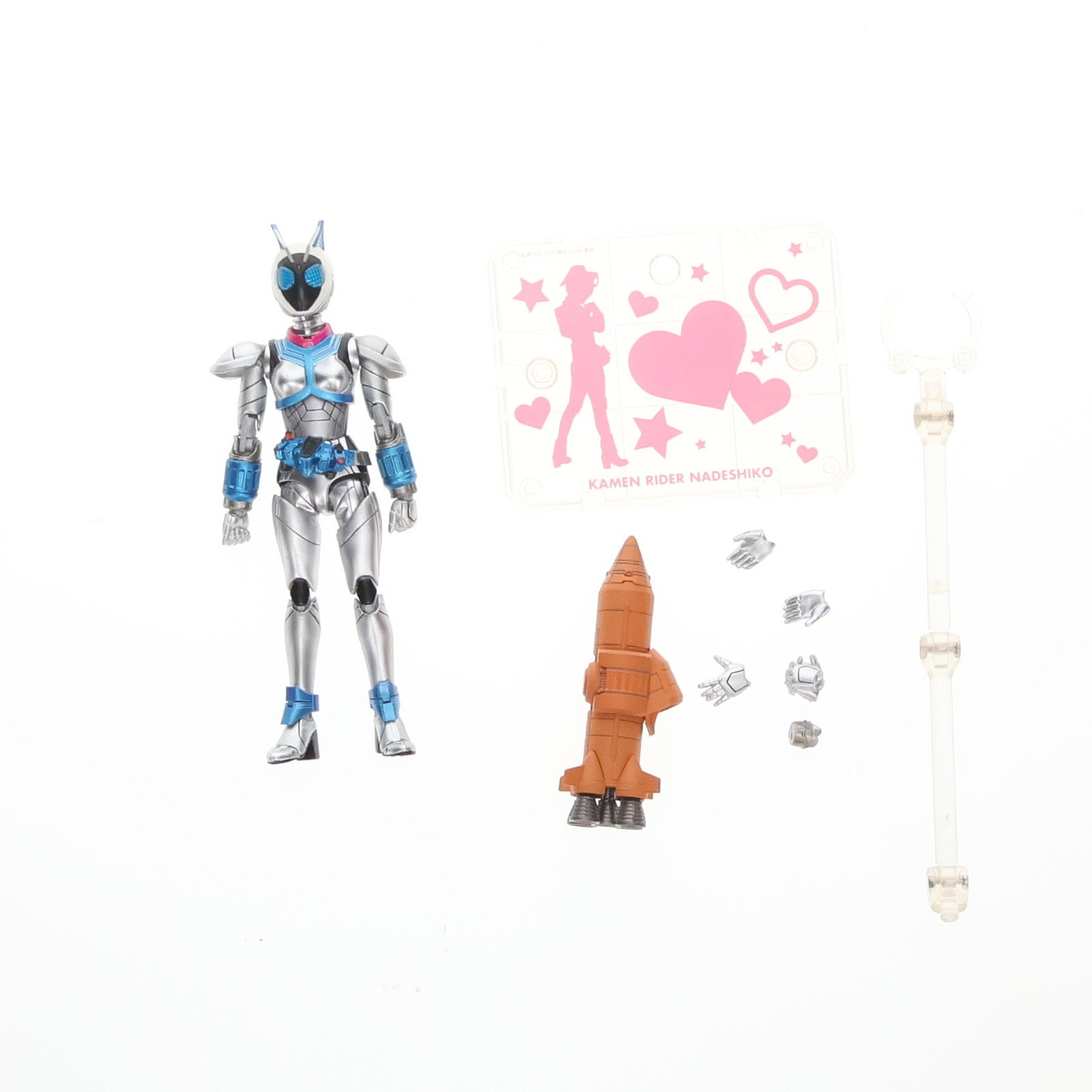 【中古即納】[FIG] 魂ウェブ商店限定 S.H.Figuarts(フィギュアーツ) 仮面ライダーなでしこ 仮面ライダー×仮面ライダー フォーゼ&オーズ MOVIE大戦MEGA MAX 完成品 可動フィギュア バンダイ(20120630)