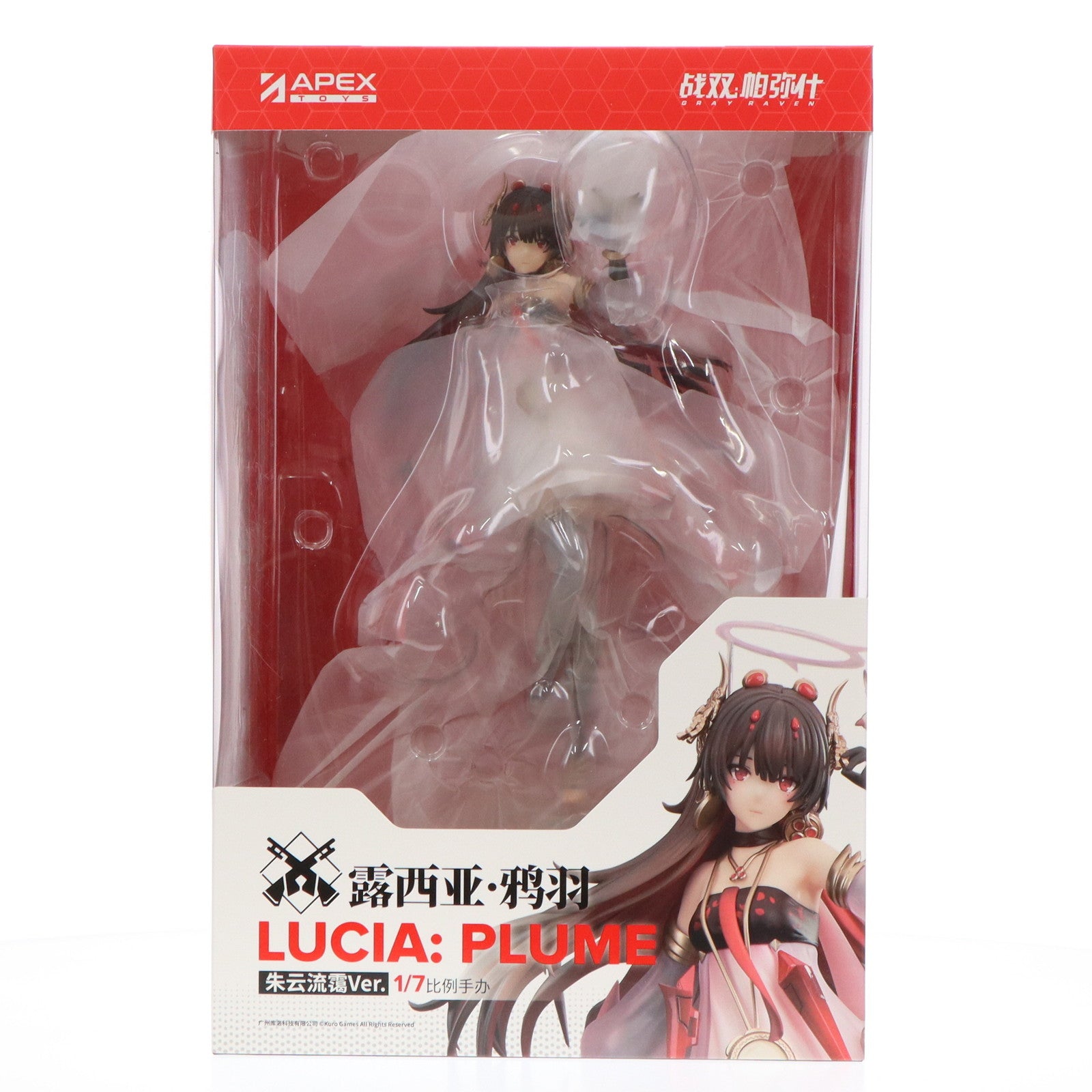 【中古即納】[FIG] アクリルスタンド無し ルシア・鴉羽(からすば) 朱鷺色雲Ver. パニシング:グレイレイヴン 1/7 完成品 フィギュア APEX(エーペックス)(20240525)