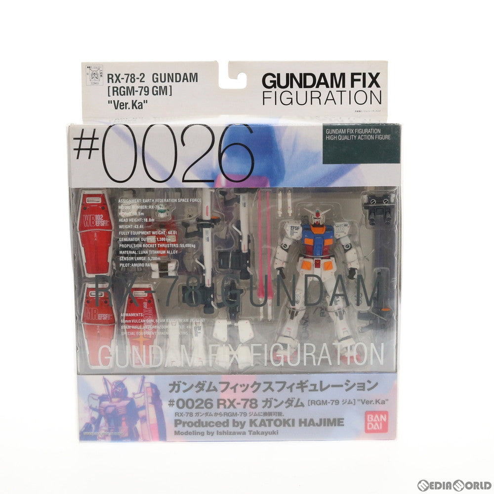 【中古即納】[FIG] GUNDAM FIX FIGURATION #0026 RX-78 ガンダム[RGM-79 ジム] Ver.Ka 機動戦士ガンダム 完成品 可動フィギュア バンダイ(20050827)