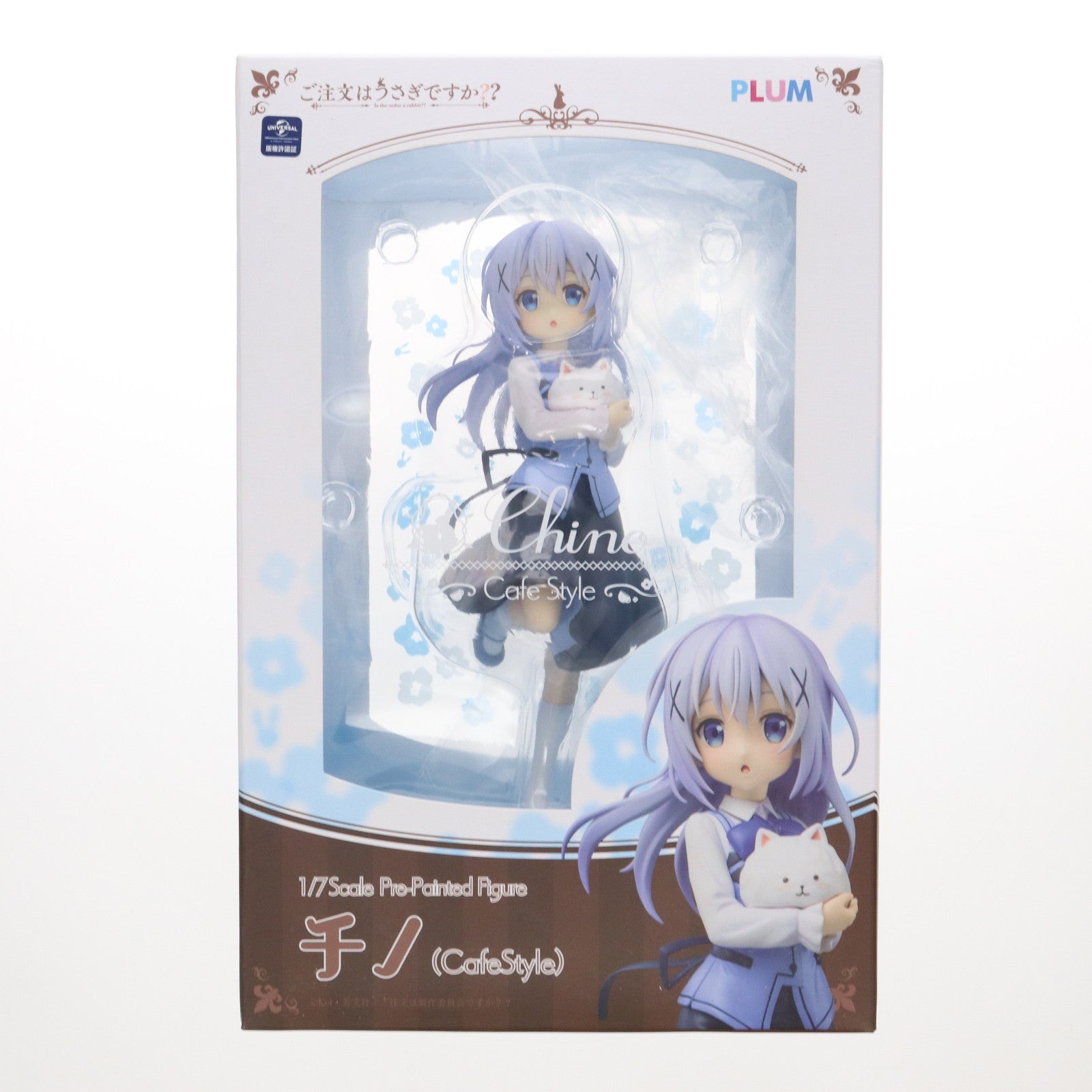 【中古即納】[FIG] チノ(Cafe Style) ご注文はうさぎですか～～ 1/7 完成品 フィギュア(PF081) PLUM(プラム)(20171224)