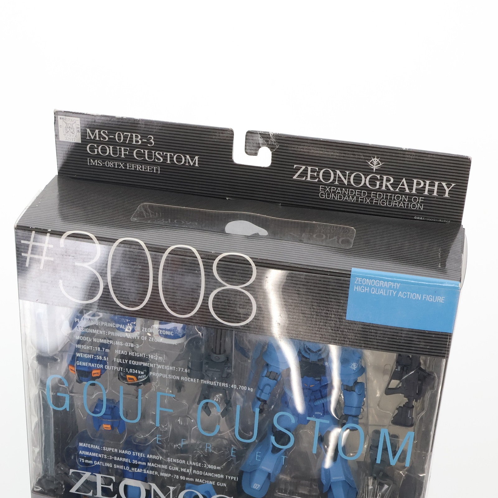 【中古即納】[FIG] GUNDAM FIX FIGURATION ZEONOGRAPHY #3008 グフカスタム(イフリート) 機動戦士ガンダム 完成品 可動フィギュア バンダイ(20050901)