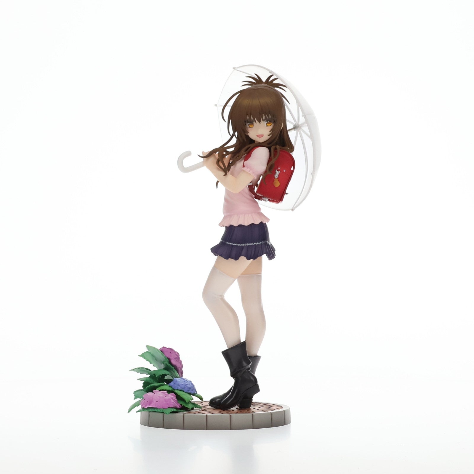 【中古即納】[FIG] 結城美柑(ゆうきみかん) 雨傘 To LOVEる-とらぶる- ダークネス 1/7 完成品 フィギュア(AMU-FNX202) フリュー(20210326)