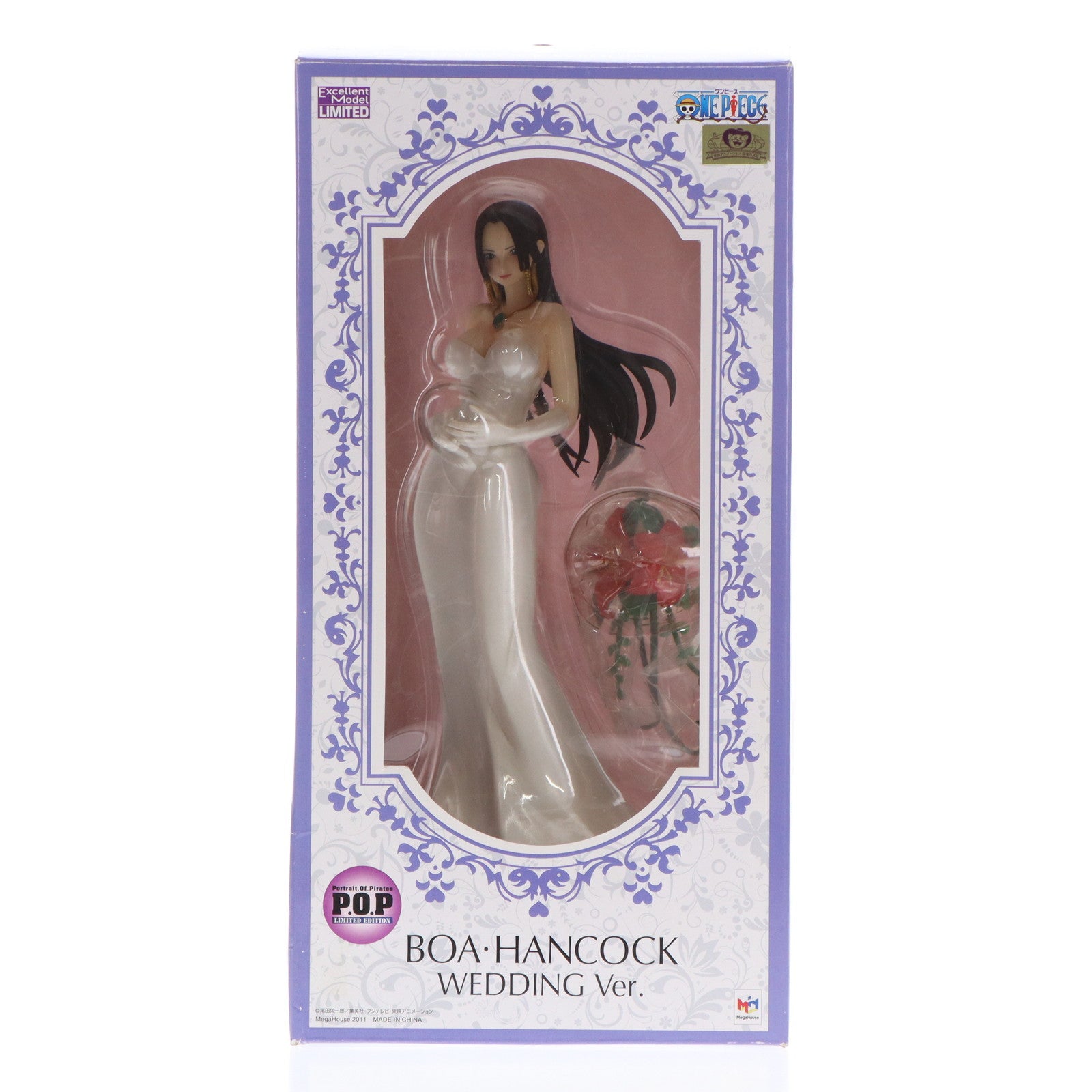 【中古即納】[FIG] メガトレショップ限定 Portrait.Of.Pirates P.O.P LIMITED EDITION ボア・ハンコック WEDDING Ver. ONE PIECE(ワンピース) 1/8 完成品 フィギュア メガハウス(20110909)