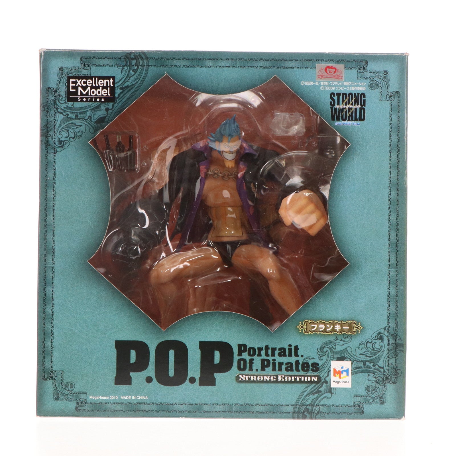 【中古即納】[FIG] Portrait.Of.Pirates P.O.P STRONG EDITION フランキー ONE PIECE(ワンピース) 1/8 完成品 フィギュア メガハウス(20100901)