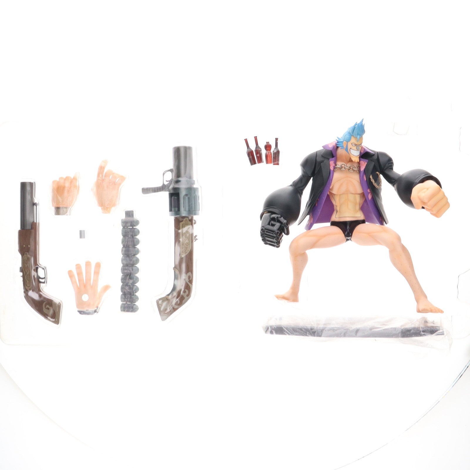 【中古即納】[FIG] Portrait.Of.Pirates P.O.P STRONG EDITION フランキー ONE PIECE(ワンピース) 1/8 完成品 フィギュア メガハウス(20100901)