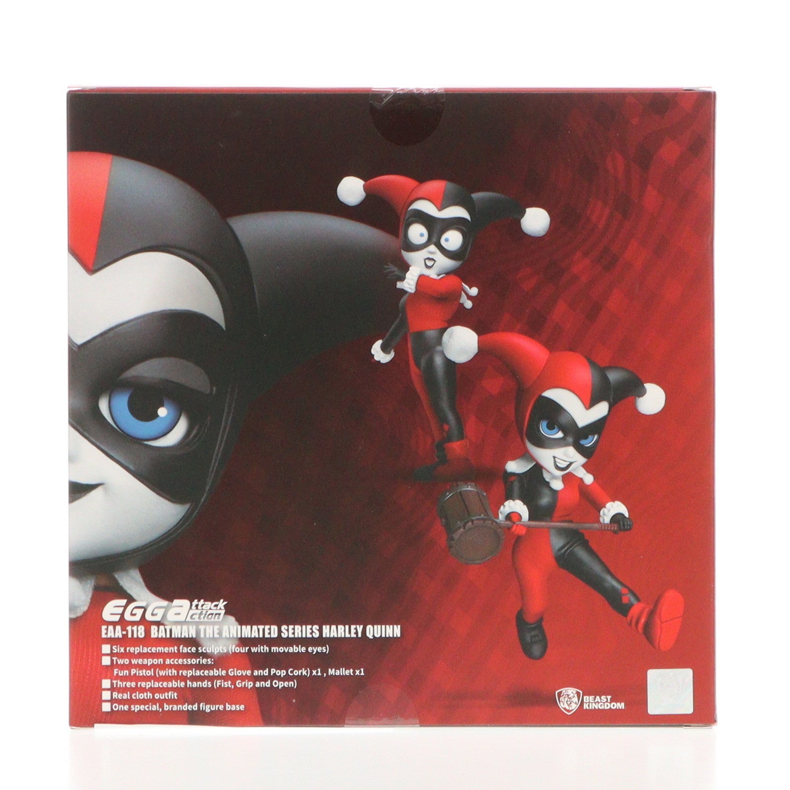【中古即納】[FIG] ハーレイ・クイン 「バットマン アニメイテッド」 Egg Attack Action #074 アクション フィギュア(EAA-118) Beast Kingdom(ビーストキン(20220831)