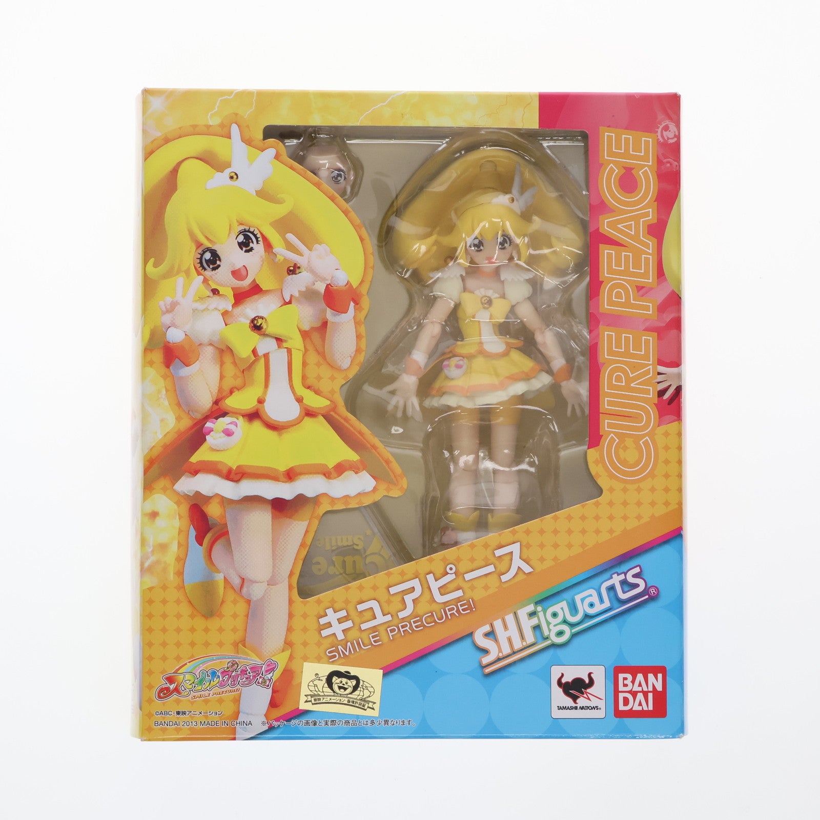 【中古即納】[FIG] S.H.Figuarts(フィギュアーツ) キュアピース スマイルプリキュア! 完成品 可動フィギュア バンダイ(20130803)