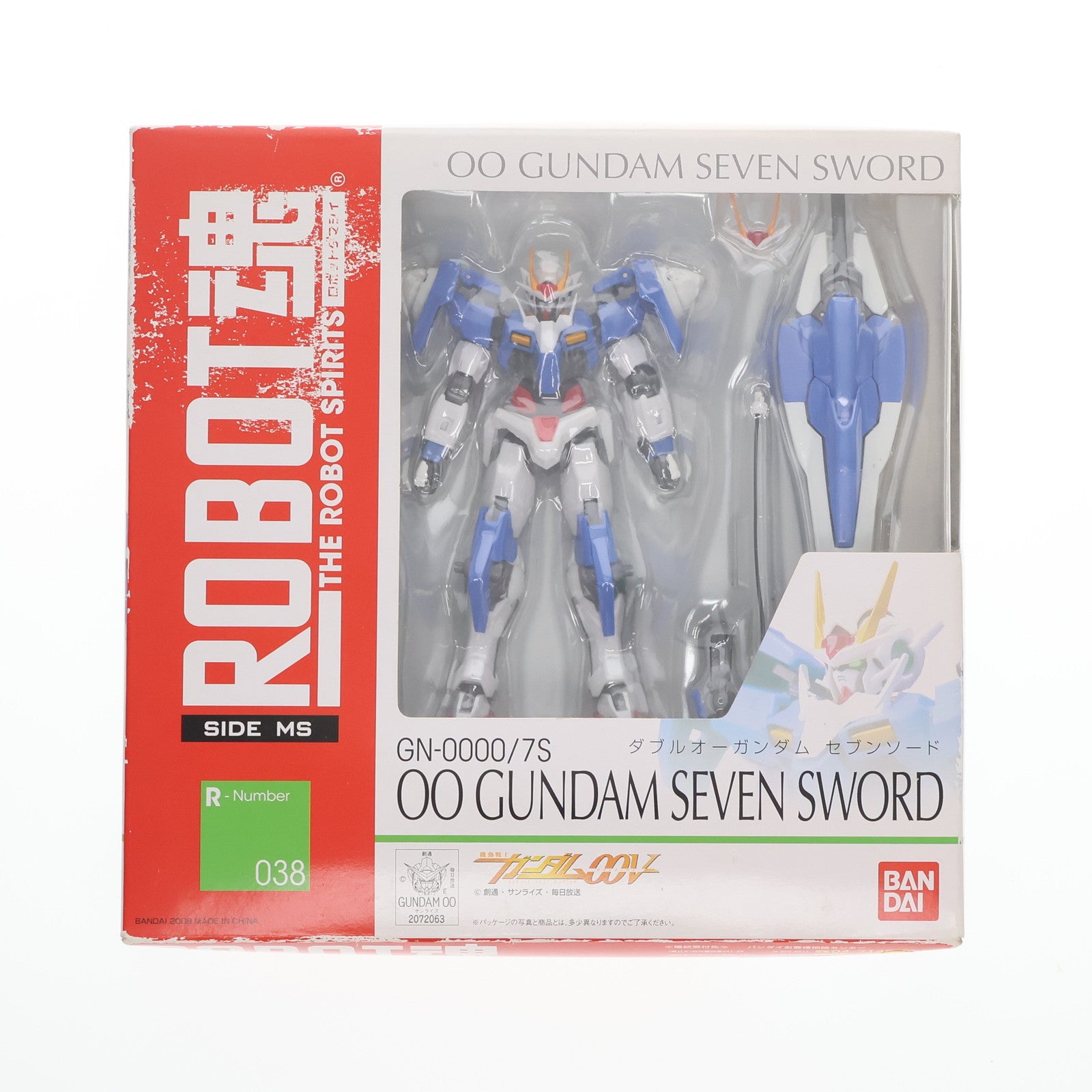 【中古即納】[FIG] ROBOT魂(SIDE MS) GN-0000/7S ダブルオーガンダムセブンソード 機動戦士ガンダム00V(ダブルオーブイ) 完成品 可動フィギュア バンダイ(20150320)