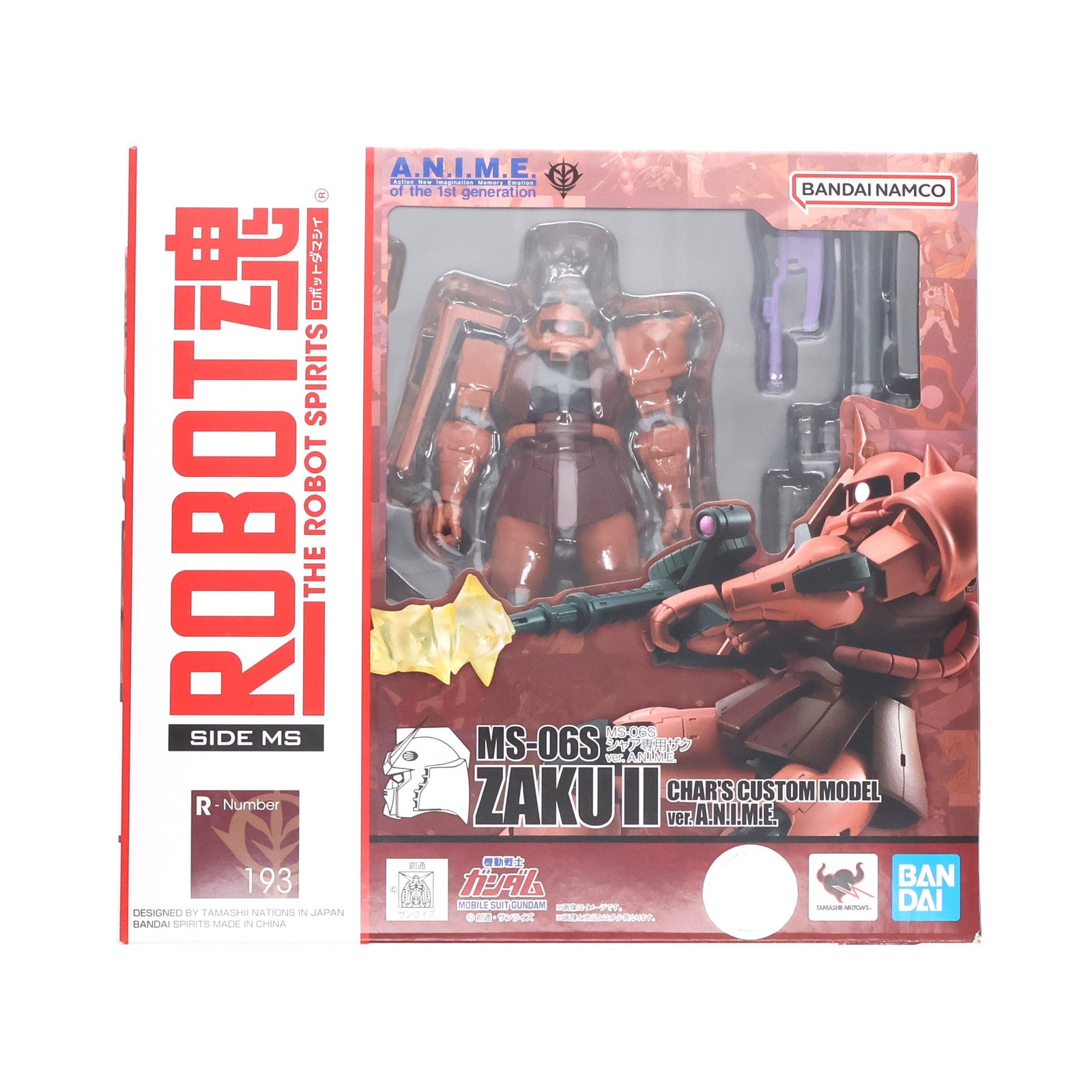 【中古即納】[FIG] (再販) ROBOT魂(SIDE MS) MS-06S シャア専用ザク ver. A.N.I.M.E. 機動戦士ガンダム 完成品 可動フィギュア バンダイスピリッツ(20190930)