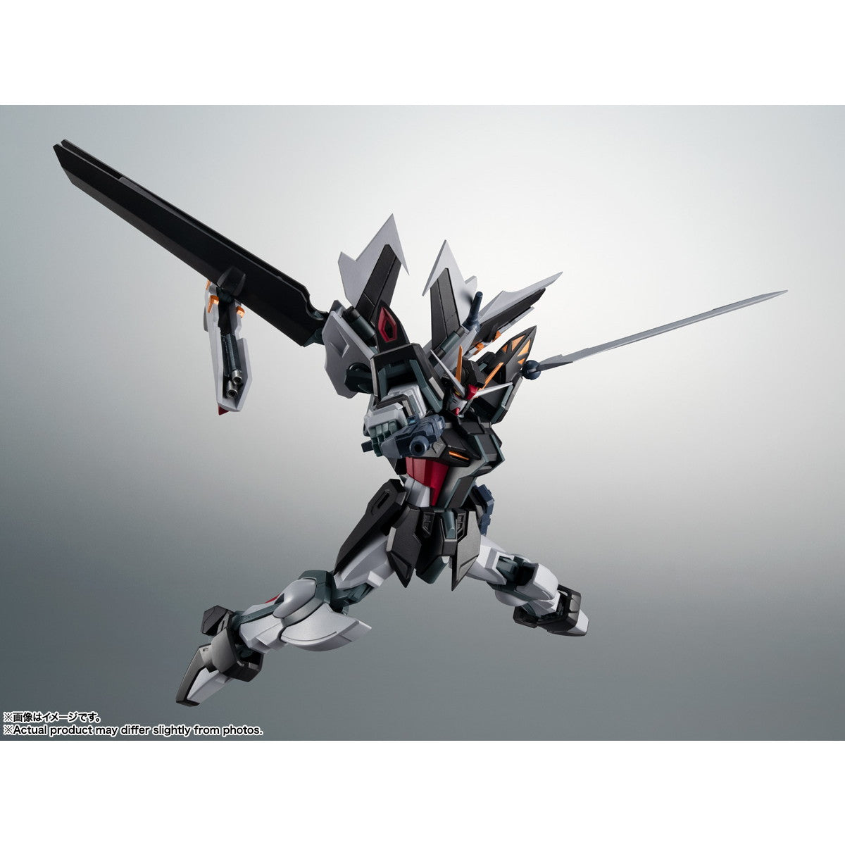 【中古即納】[FIG] ROBOT魂(SIDE MS) GAT-X105E+AQM/E-X09S ストライクノワールガンダム ver. A.N.I.M.E. 機動戦士ガンダムSEED(シード) C.E.73 STARGAZER(スターゲイザー) 完成品 可動フィギュア バンダイスピリッツ(20241123)