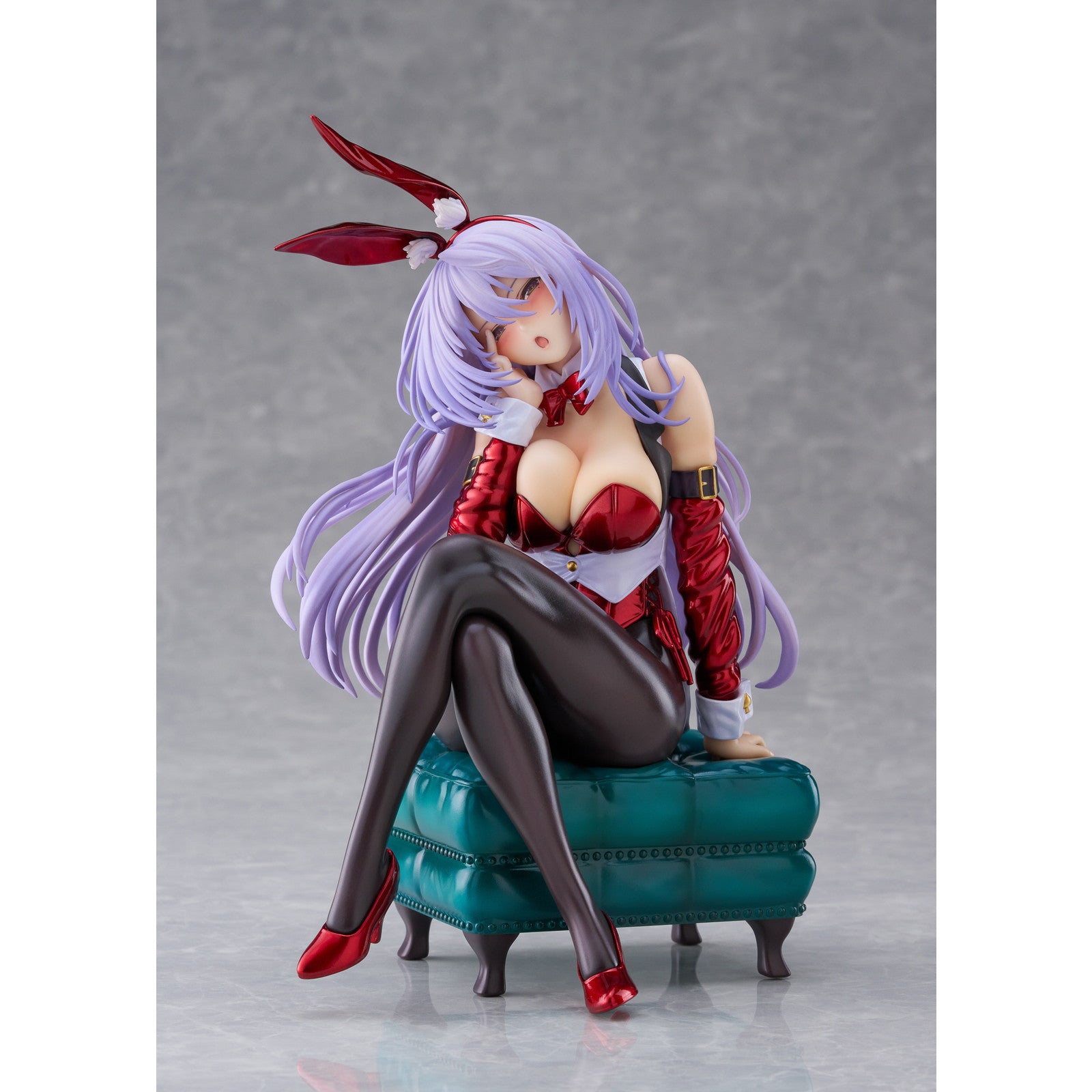 【中古即納】[FIG] 天笠綴(あまがさつづり) Bunny Style Illustrated by ピロ水(クリスマスサンタバニーColor) はにかみ彼女 1/7 完成品 フィギュア(PF356) PLUM(プラム)(20241129)