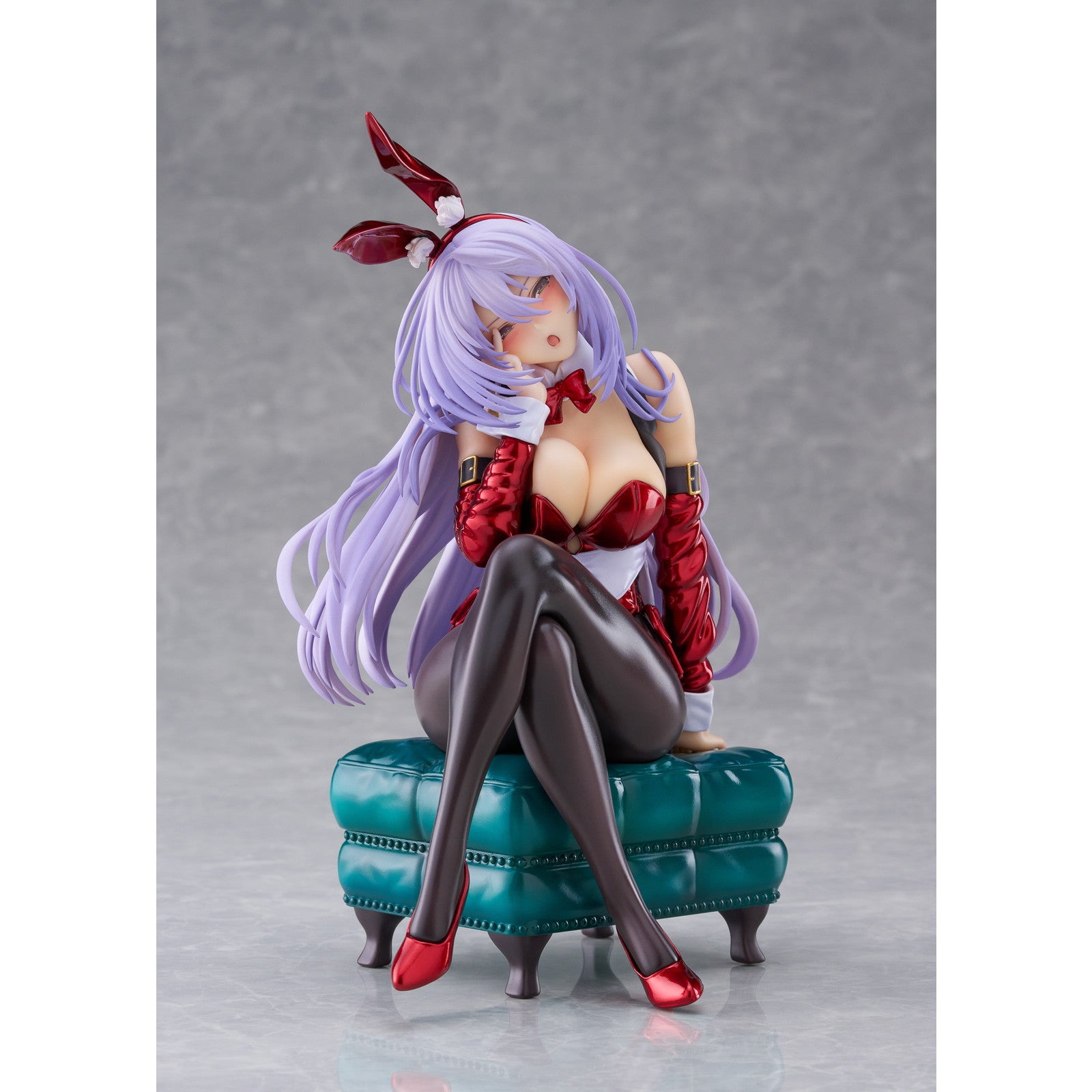 【中古即納】[FIG] 天笠綴(あまがさつづり) Bunny Style Illustrated by ピロ水(クリスマスサンタバニーColor) はにかみ彼女 1/7 完成品 フィギュア(PF356) PLUM(プラム)(20241129)