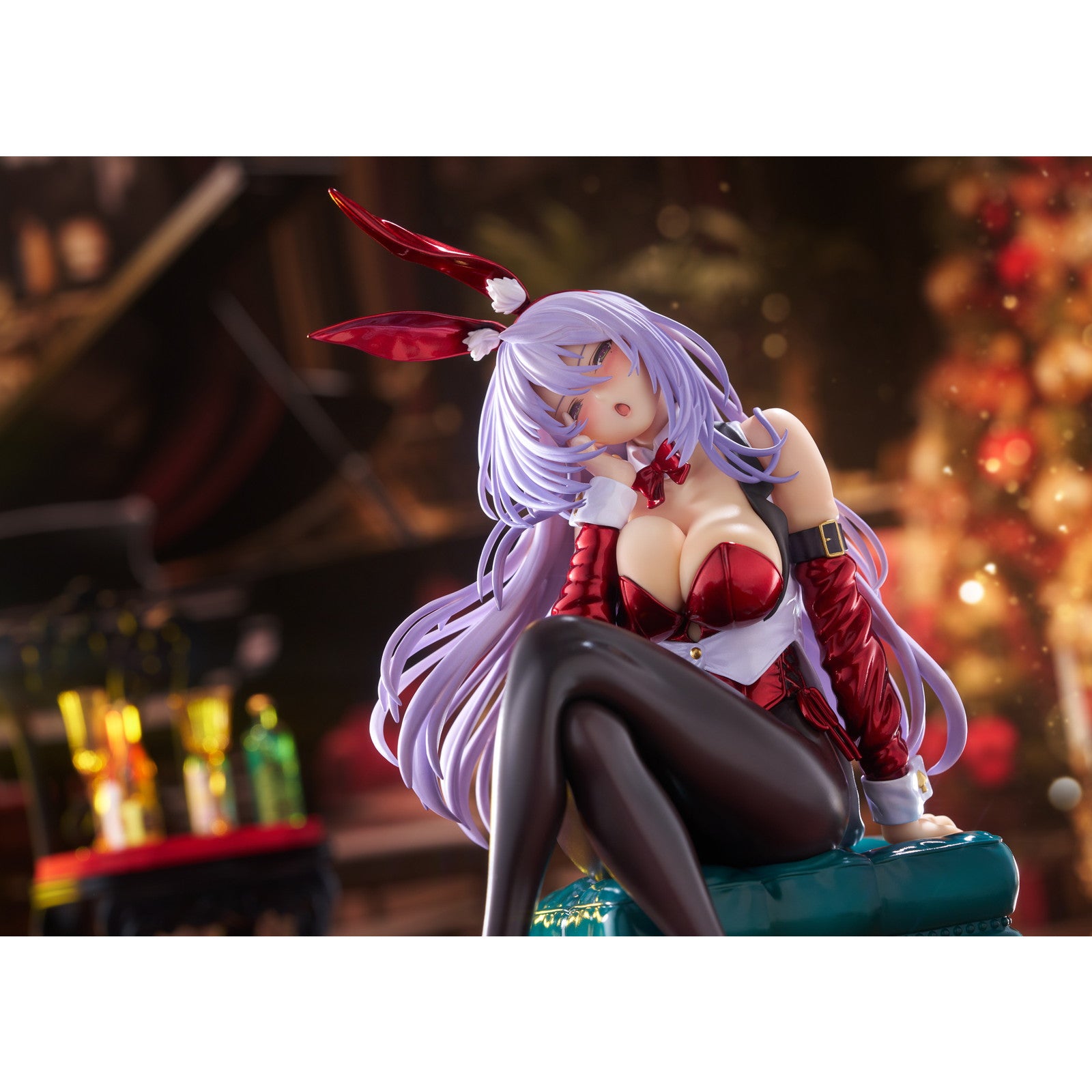 【中古即納】[FIG] 天笠綴(あまがさつづり) Bunny Style Illustrated by ピロ水(クリスマスサンタバニーColor) はにかみ彼女 1/7 完成品 フィギュア(PF356) PLUM(プラム)(20241129)