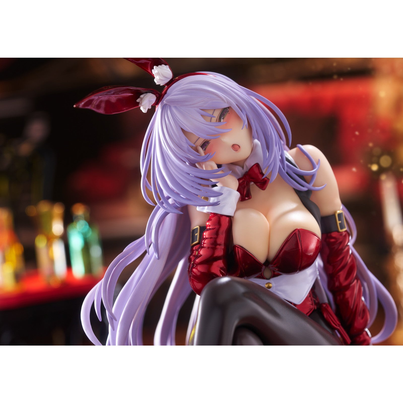 【中古即納】[FIG] 天笠綴(あまがさつづり) Bunny Style Illustrated by ピロ水(クリスマスサンタバニーColor) はにかみ彼女 1/7 完成品 フィギュア(PF356) PLUM(プラム)(20241129)