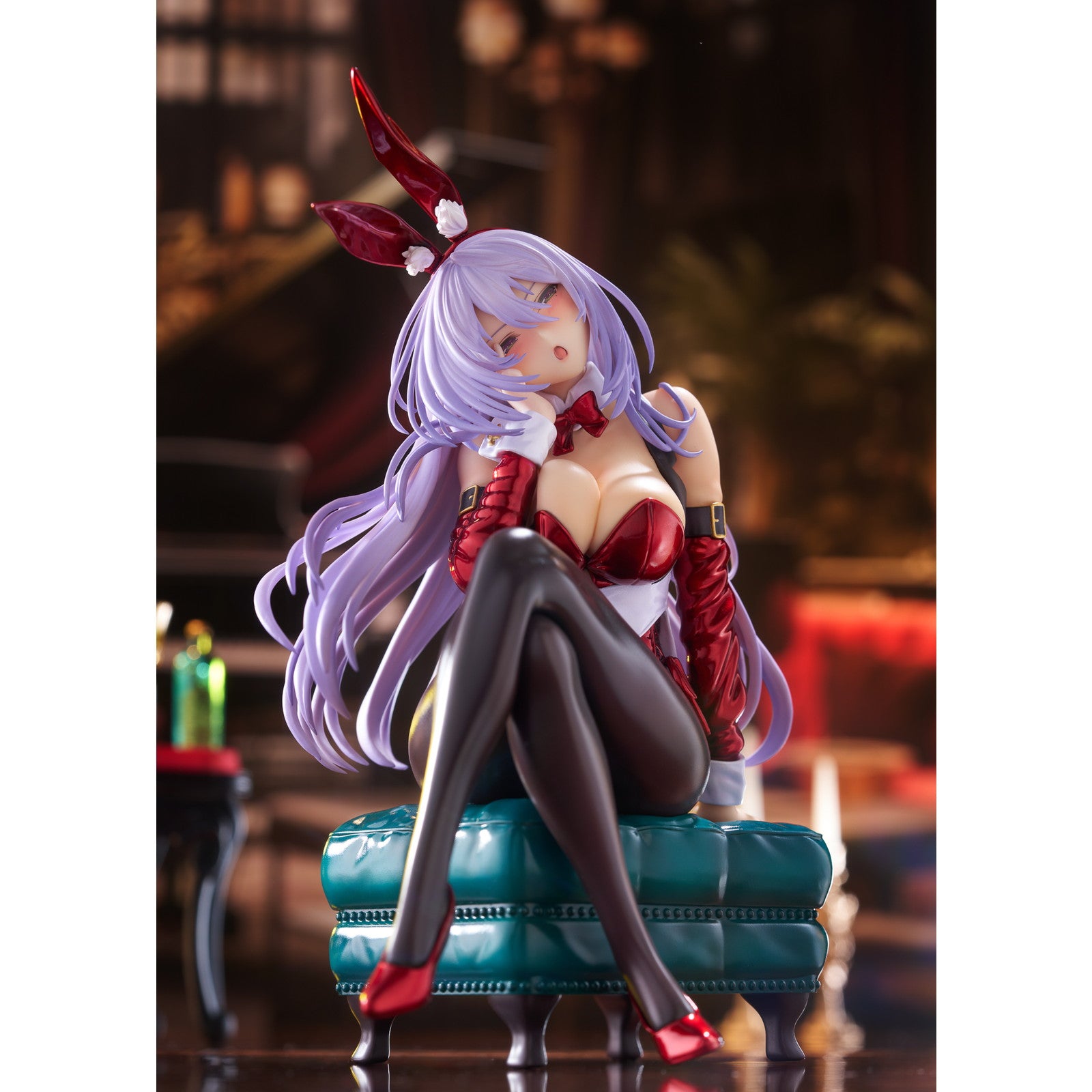 【中古即納】[FIG] 天笠綴(あまがさつづり) Bunny Style Illustrated by ピロ水(クリスマスサンタバニーColor) はにかみ彼女 1/7 完成品 フィギュア(PF356) PLUM(プラム)(20241129)