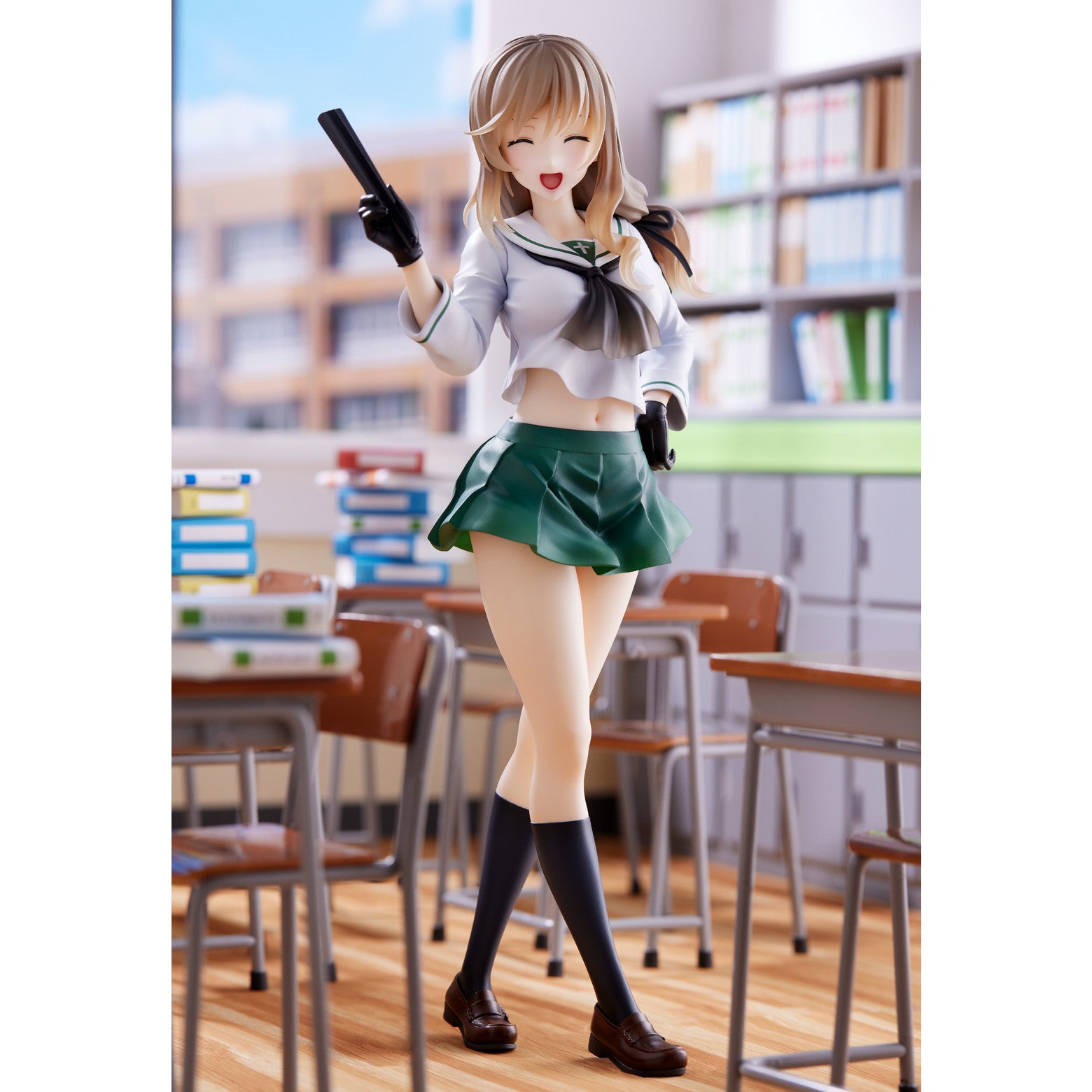 【中古即納】[FIG] (再販) ドリームテック 島田千代[大洗女子](しまだちよ おおあらいじょし) ガールズ&パンツァー 戦車道大作戦! 完成品 フィギュア(DT-193) ウェーブ(WAVE)(20241130)