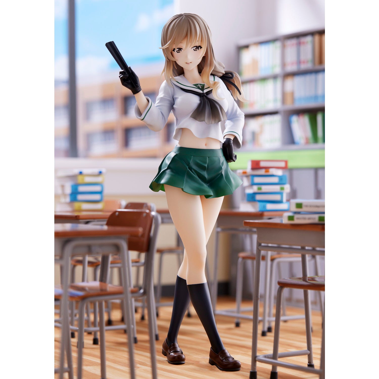 【中古即納】[FIG] (再販) ドリームテック 島田千代[大洗女子](しまだちよ おおあらいじょし) ガールズ&パンツァー 戦車道大作戦! 完成品 フィギュア(DT-193) ウェーブ(WAVE)(20241130)