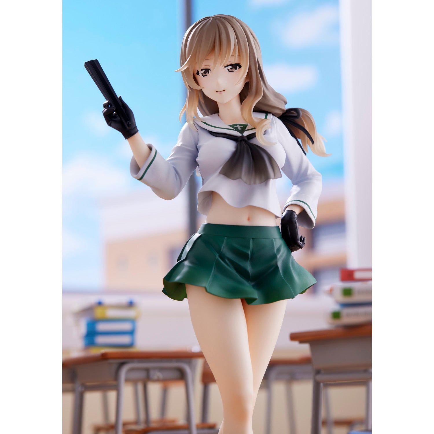 【中古即納】[FIG] (再販) ドリームテック 島田千代[大洗女子](しまだちよ おおあらいじょし) ガールズ&パンツァー 戦車道大作戦! 完成品 フィギュア(DT-193) ウェーブ(WAVE)(20241130)