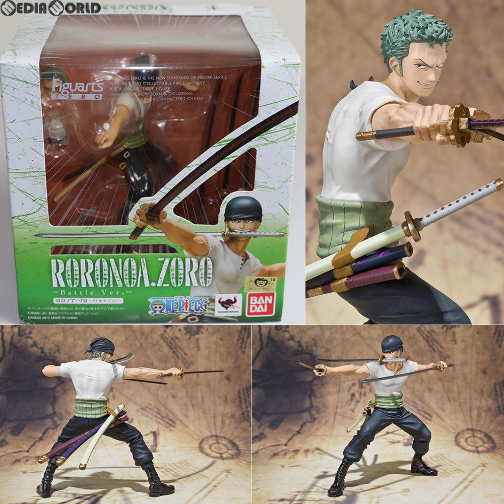 【中古即納】[FIG] フィギュアーツZERO ロロノア・ゾロ -Battle Ver.- ONE PIECE(ワンピース) 完成品 フィギュア バンダイ(20120616)