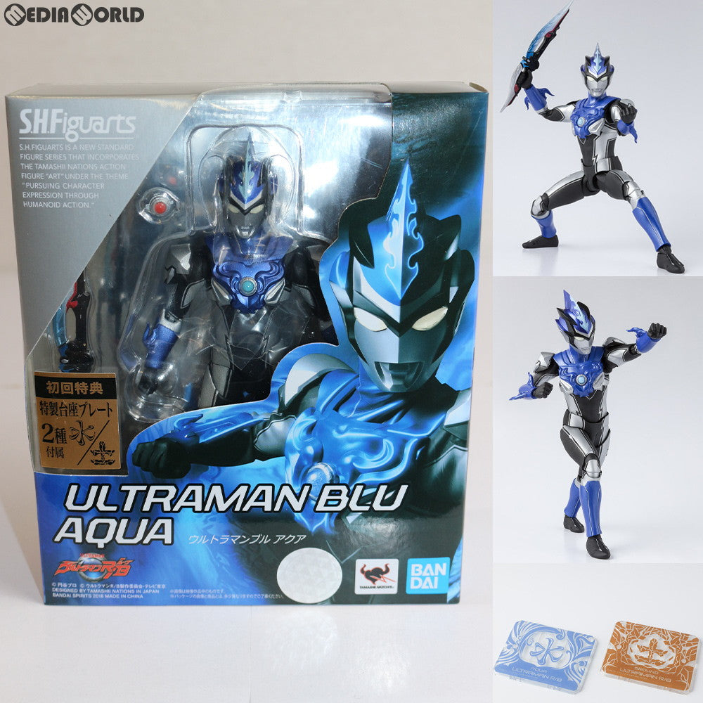 【中古即納】[FIG] 初回特典付属 S.H.Figuarts(フィギュアーツ) ウルトラマンブル アクア ウルトラマンR/B(ルーブ) 完成品 可動フィギュア バンダイスピリッツ(20181215)