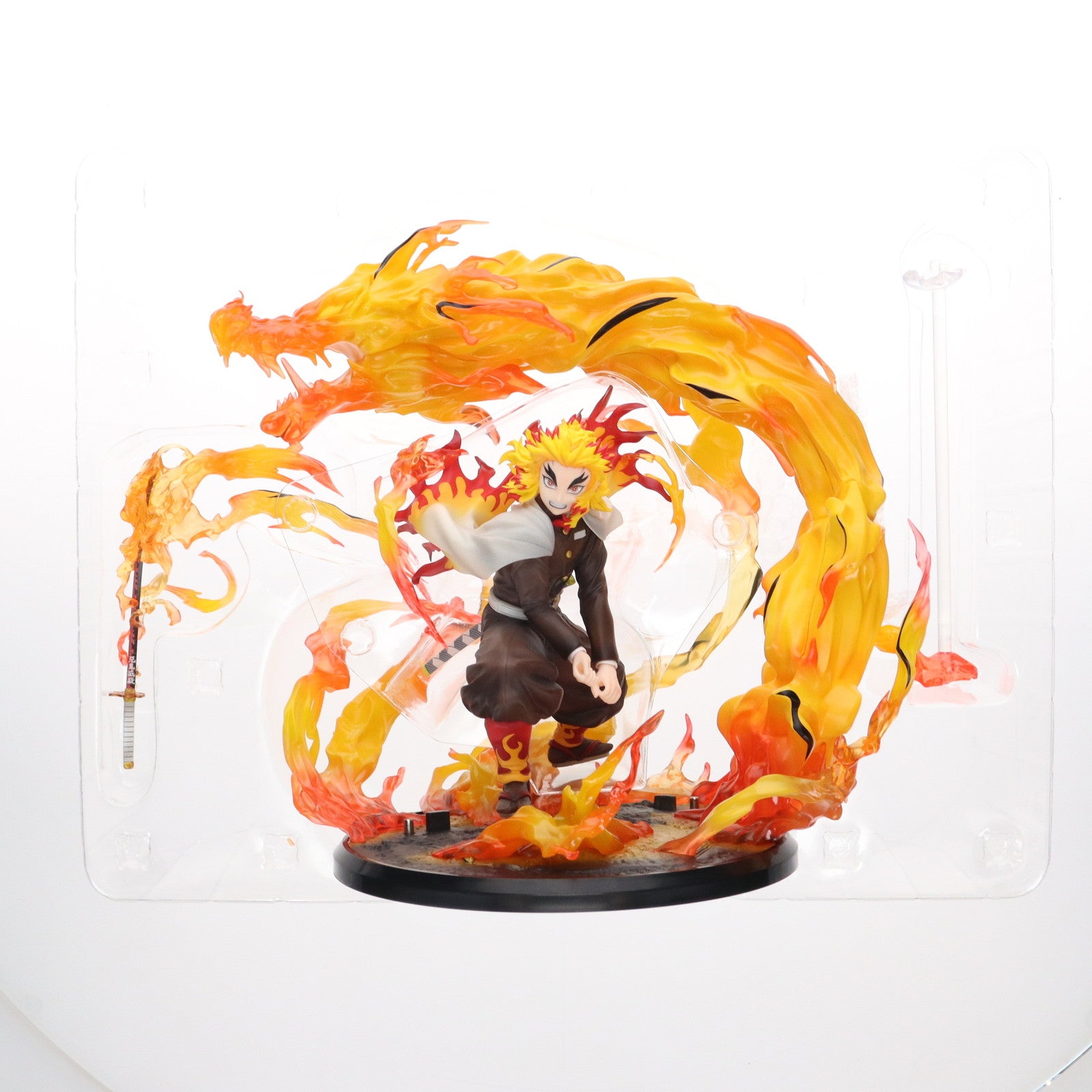 【中古即納】[FIG] ANIPLEX+限定 煉獄杏寿郎-炎の呼吸(れんごくきょうじゅろう) 奥義 玖ノ型・煉獄- 鬼滅の刃 無限列車編 1/8 完成品 フィギュア アニプレックス(20230831)