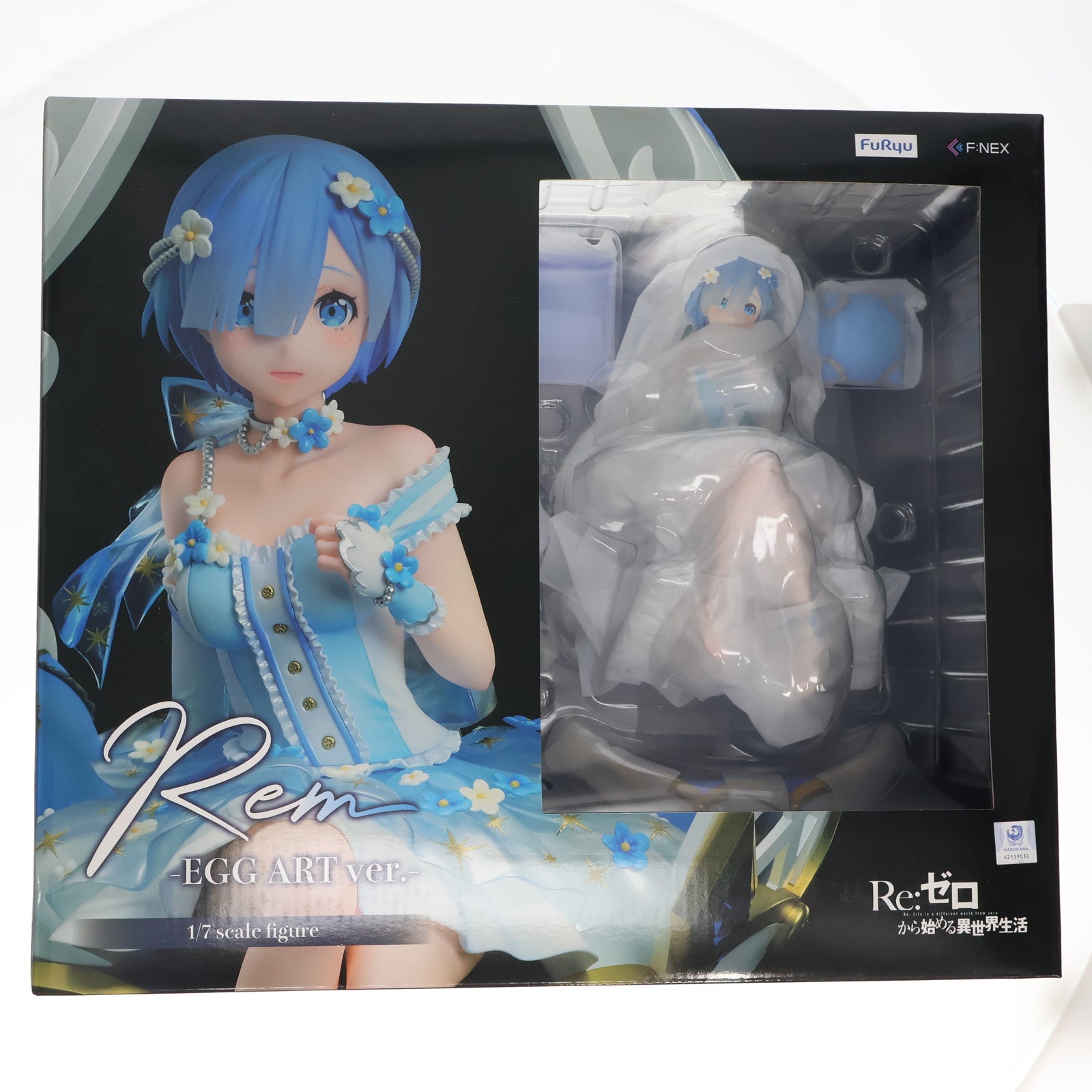 【中古即納】[FIG] F:NEX限定 レム -エッグアートVer. Re:ゼロから始める異世界生活 1/7 完成品 フィギュア(AMU-FNX846) フリュー(20230531)
