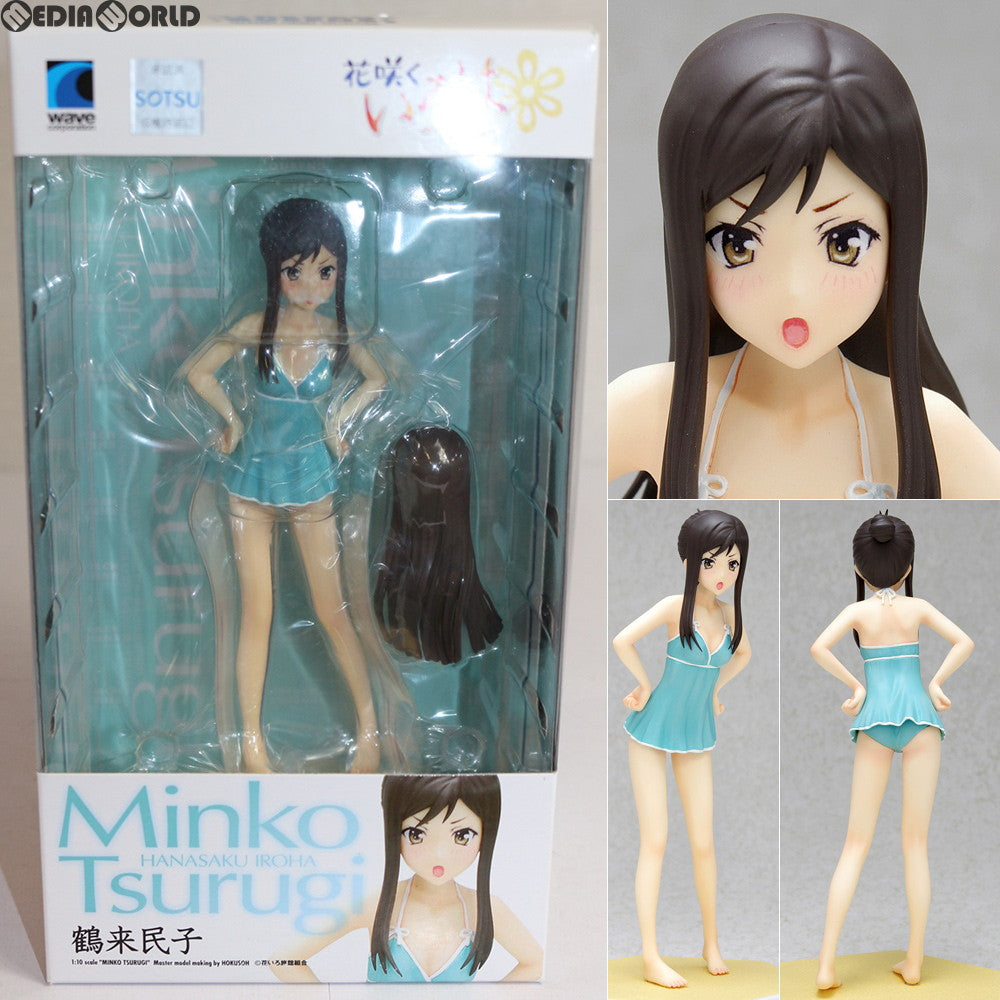 【中古即納】[FIG] BEACH QUEENS(ビーチクイーンズ) 鶴来民子(つるぎみんこ) 花咲くいろは 1/10 完成品 フィギュア(NF-187) ウェーブ(WAVE)(20120719)