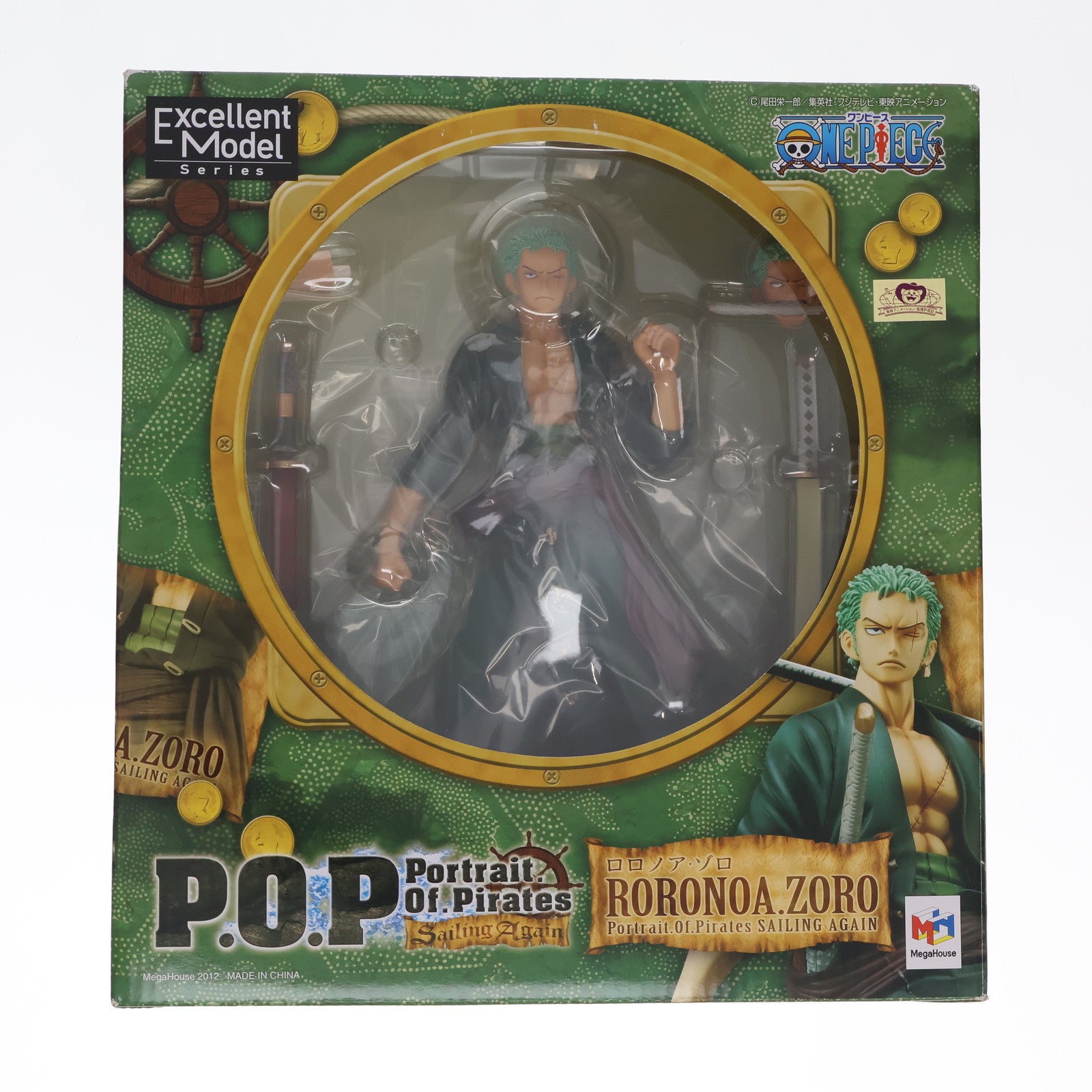 【中古即納】[FIG] Portrait.Of.Pirates P.O.P Sailing Again ロロノア・ゾロ ONE PIECE(ワンピース) 1/8 完成品 フィギュア メガハウス(20131101)