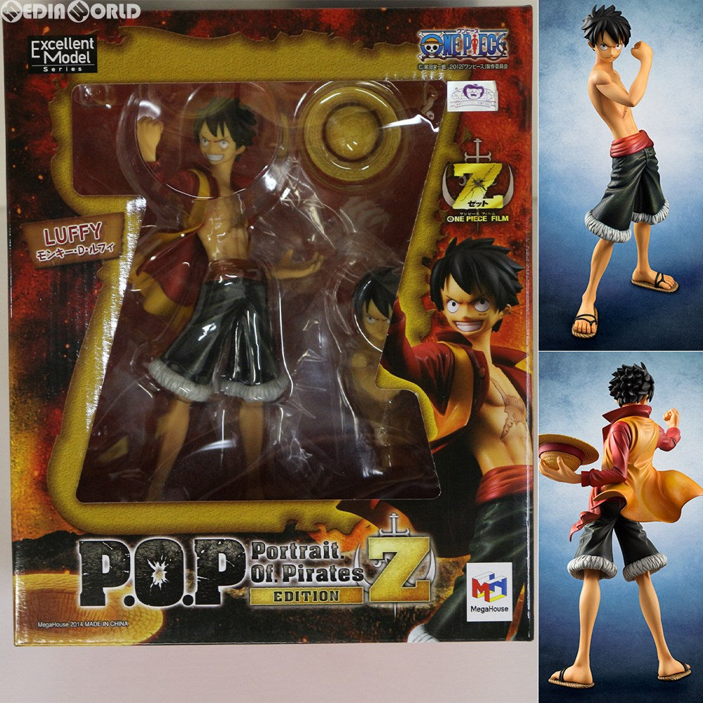 【中古即納】[FIG] Portrait.Of.Pirates P.O.P EDITION-Z モンキー・D・ルフィ ONE PIECE FILM Z(ワンピースフィルムZ) 1/8 完成品 フィギュア メガハウス(20140223)