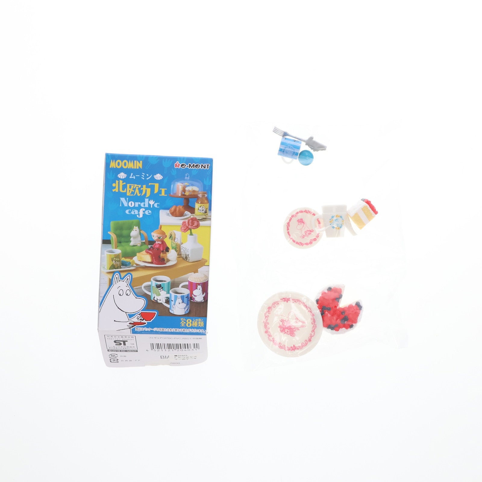 【中古即納】[FIG] (単品) 1.たっぷりベリーのケーキ ムーミン 北欧カフェ フィギュア リーメント(20180423)