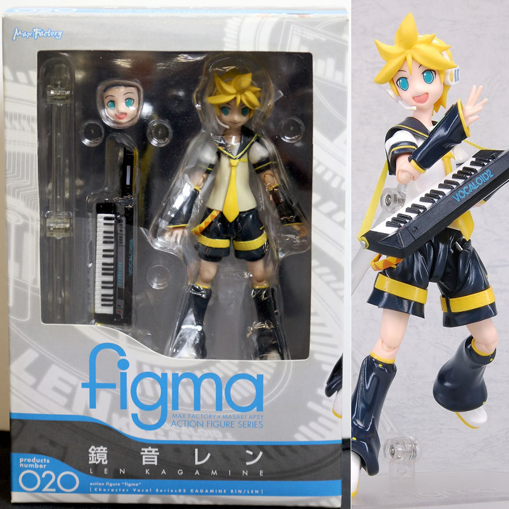 【中古即納】[FIG] figma(フィグマ) 020 鏡音レン(かがみねれん) キャラクター・ボーカル・シリーズ02 鏡音リン・レン 完成品 可動フィギュア マックスファクトリー(20081124)