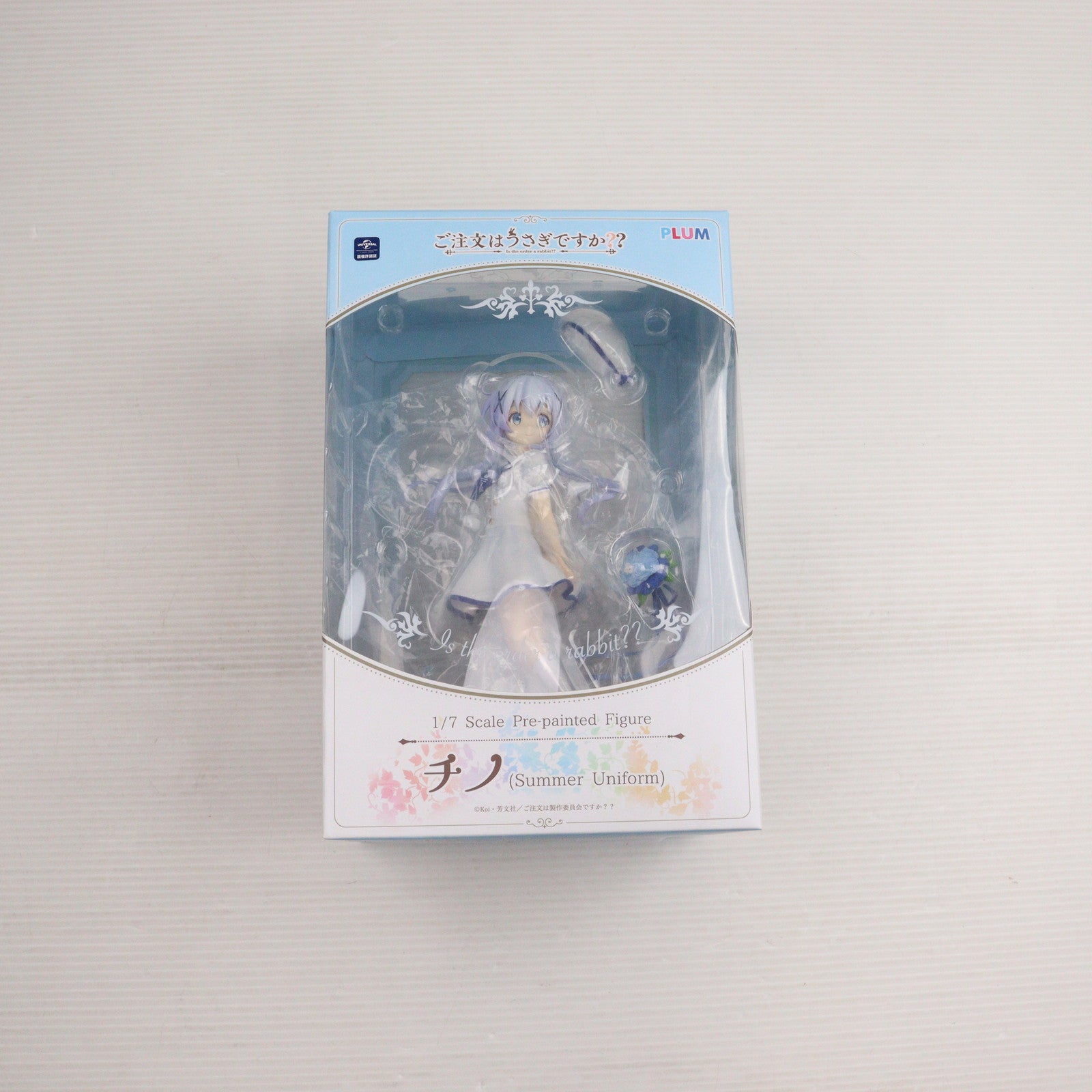 【中古即納】[FIG] チノ(Summer Uniform) ご注文はうさぎですか～～ 1/7 完成品 フィギュア(PF127) PLUM(プラム)(20200429)