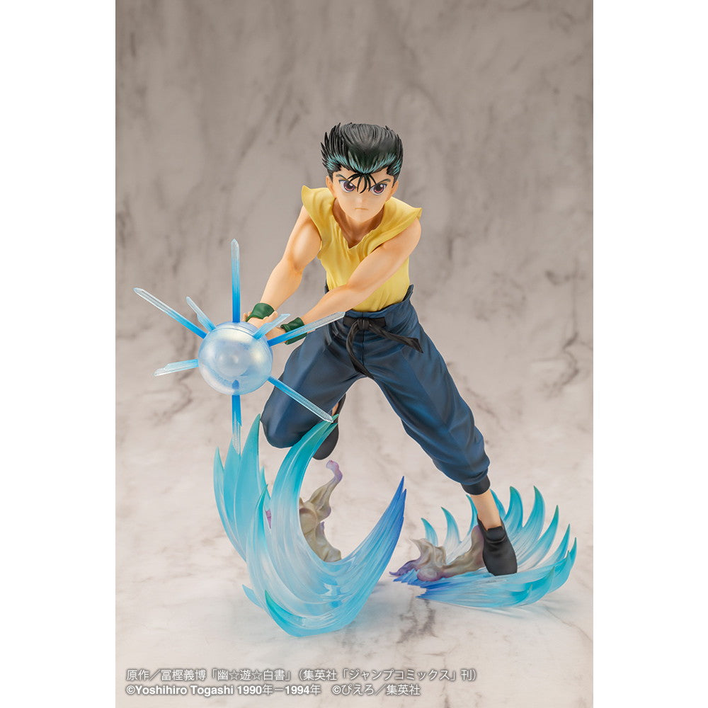 【中古即納】[FIG] ARTFX J 浦飯幽助(うらめしゆうすけ) Ver.2 幽☆遊☆白書 1/8 完成品 フィギュア コトブキヤ(20241228)