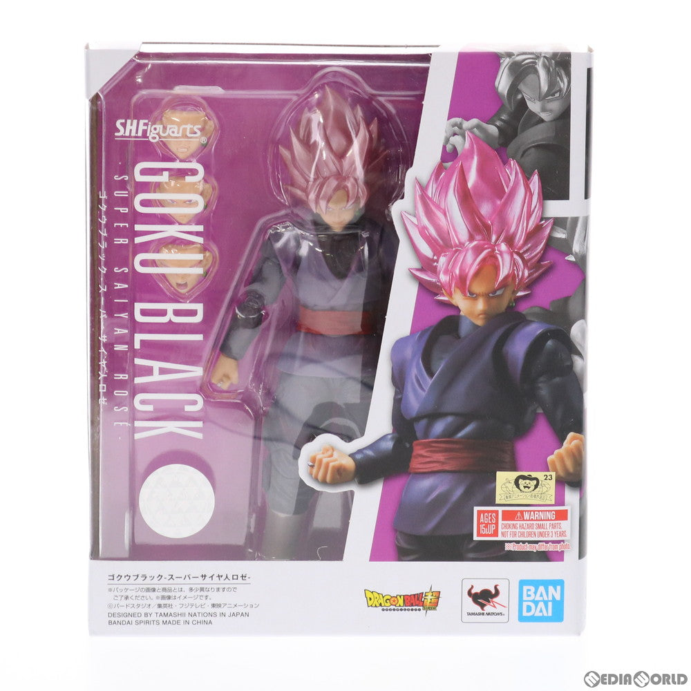 【中古即納】[FIG] S.H.Figuarts(フィギュアーツ) ゴクウブラック-スーパーサイヤ人ロゼ- ドラゴンボール超(スーパー) 完成品 可動フィギュア バンダイスピリッツ(20210831)