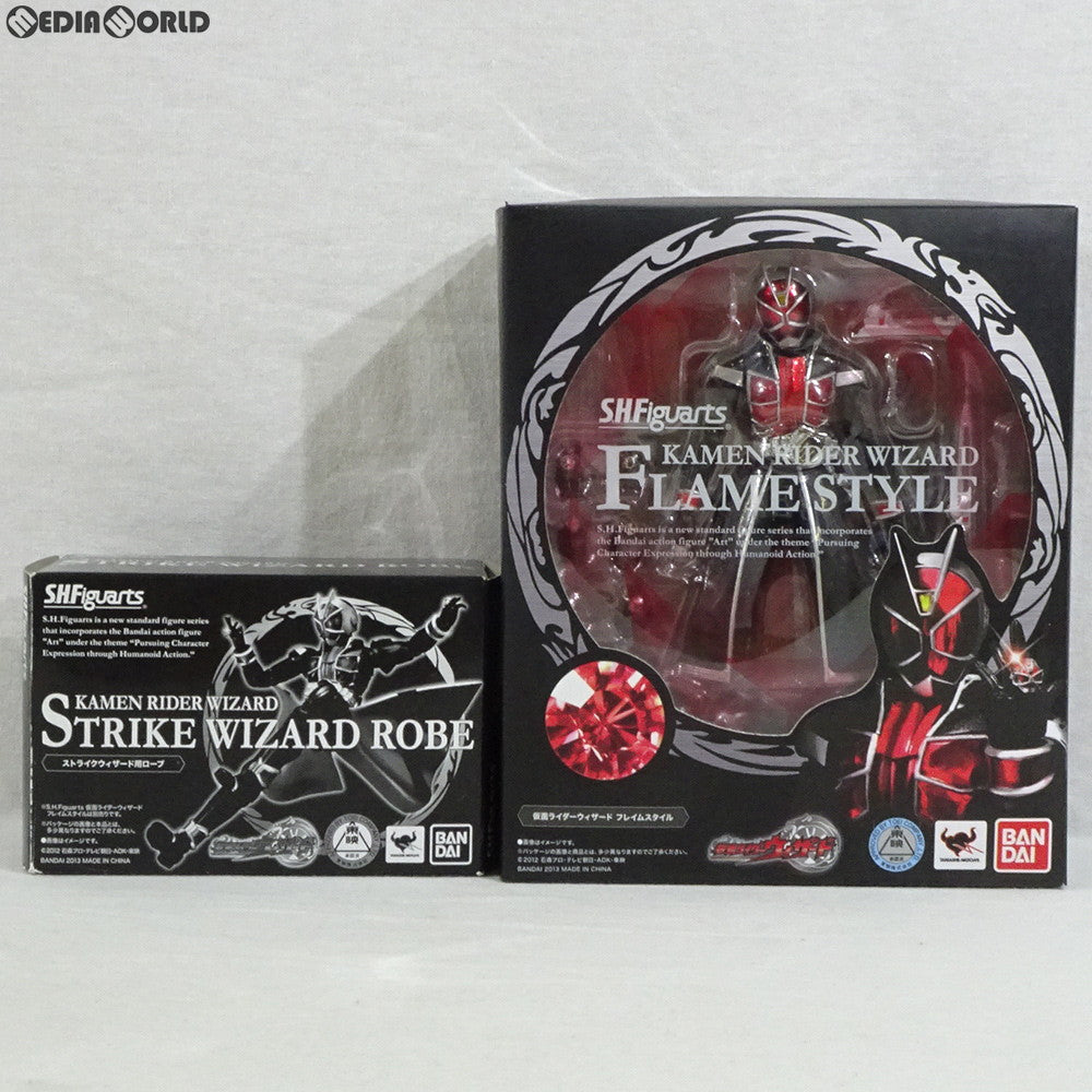 【中古即納】[FIG] 初回特典付属 S.H.Figuarts(フィギュアーツ) 仮面ライダーウィザード フレイムスタイル 完成品 可動フィギュア バンダイ(20130210)