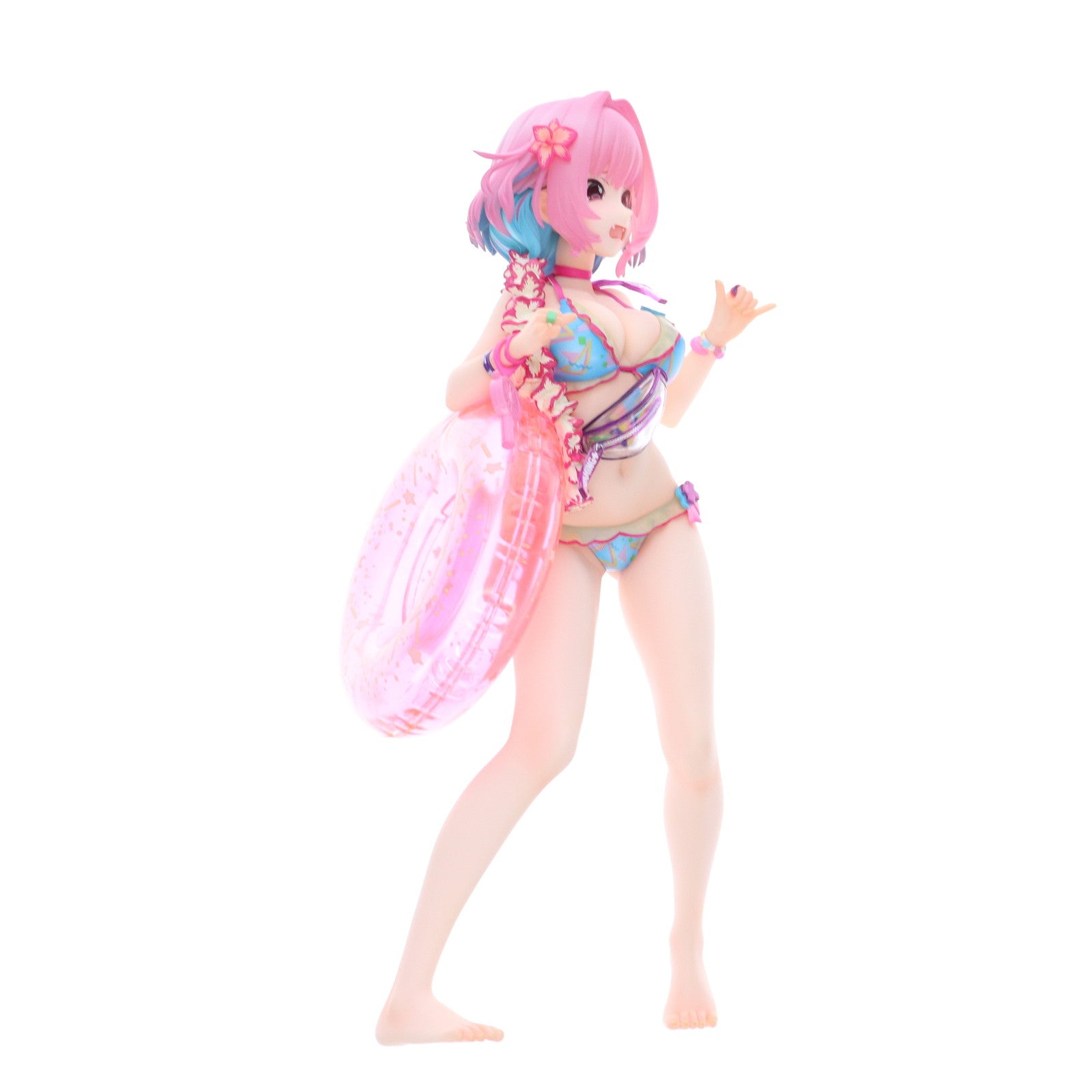 【中古即納】[FIG] ドリームテック [水着商法]夢見りあむ(ゆめみりあむ) アイドルマスター シンデレラガールズ 1/7 完成品 フィギュア(DT-168) ウェーブ(WAVE)(20211226)