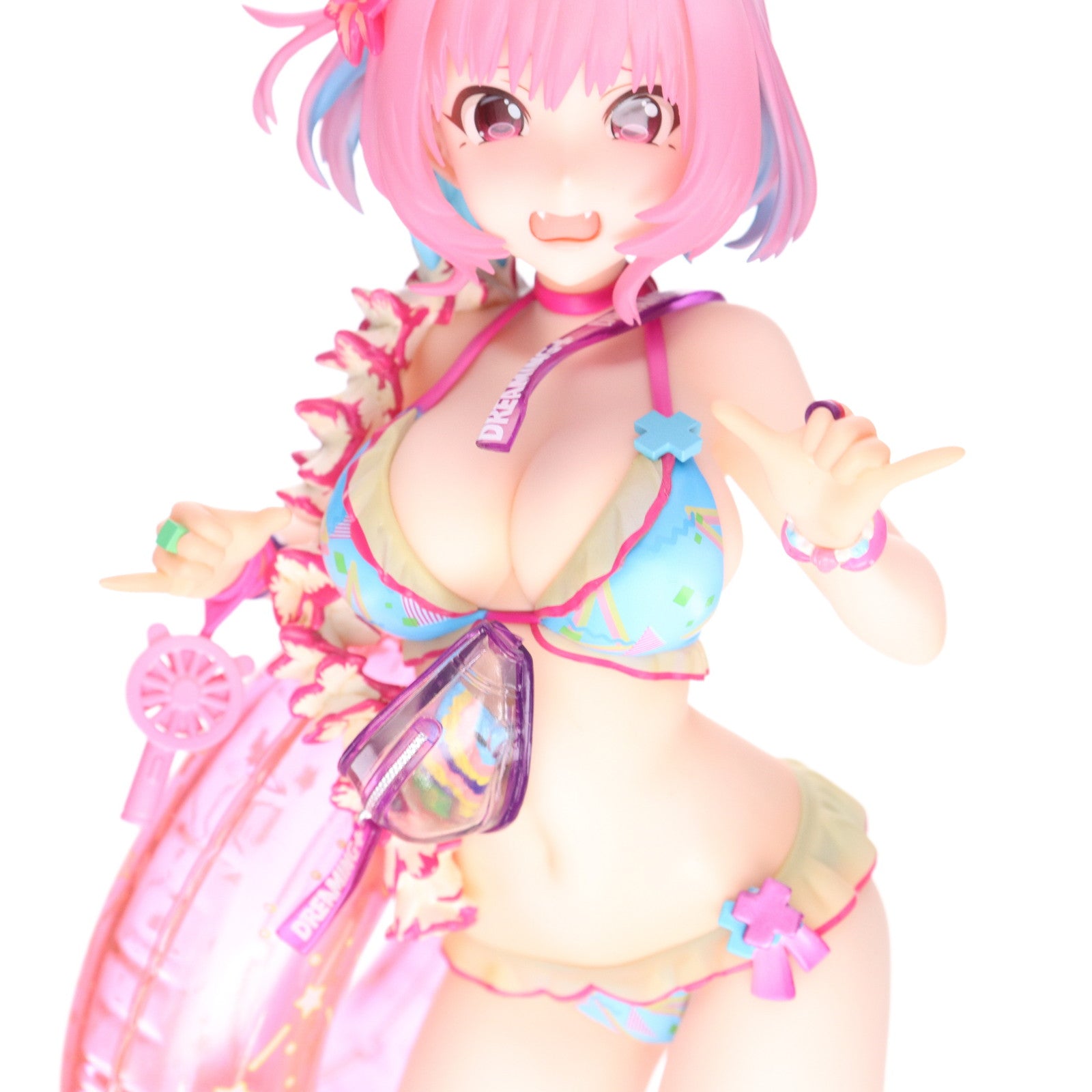 【中古即納】[FIG] ドリームテック [水着商法]夢見りあむ(ゆめみりあむ) アイドルマスター シンデレラガールズ 1/7 完成品 フィギュア(DT-168) ウェーブ(WAVE)(20211226)