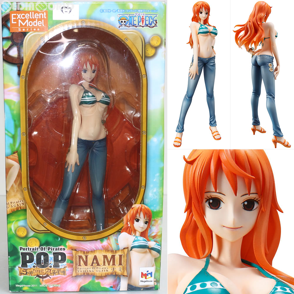 【中古即納】[FIG] Portrait.Of.Pirates P.O.P Sailing Again ナミ ONE PIECE(ワンピース) 1/8 完成品 フィギュア メガハウス(20130612)