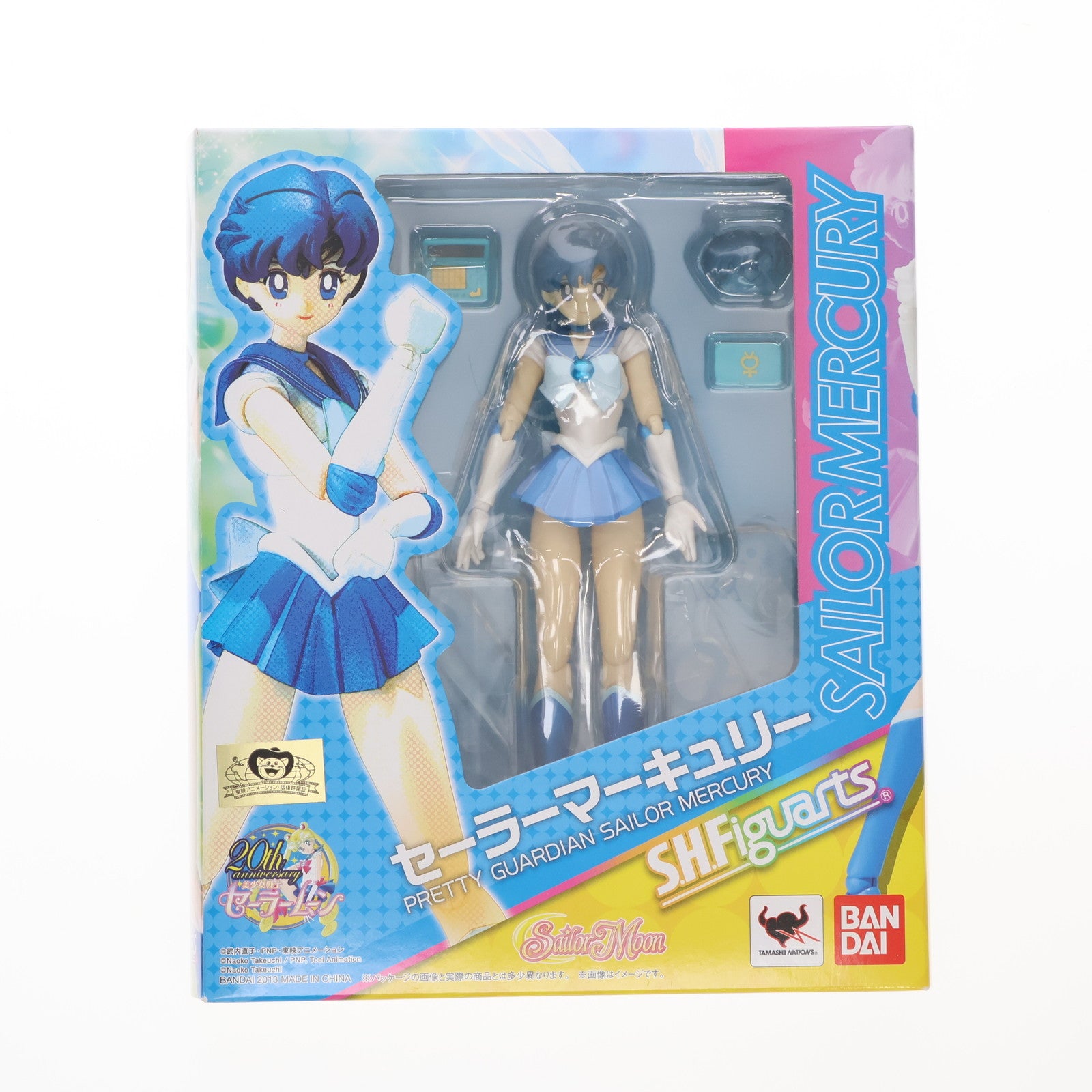 【中古即納】[FIG] (再販) S.H.Figuarts(フィギュアーツ) セーラーマーキュリー 美少女戦士セーラームーン 完成品 可動フィギュア バンダイ(20140808)