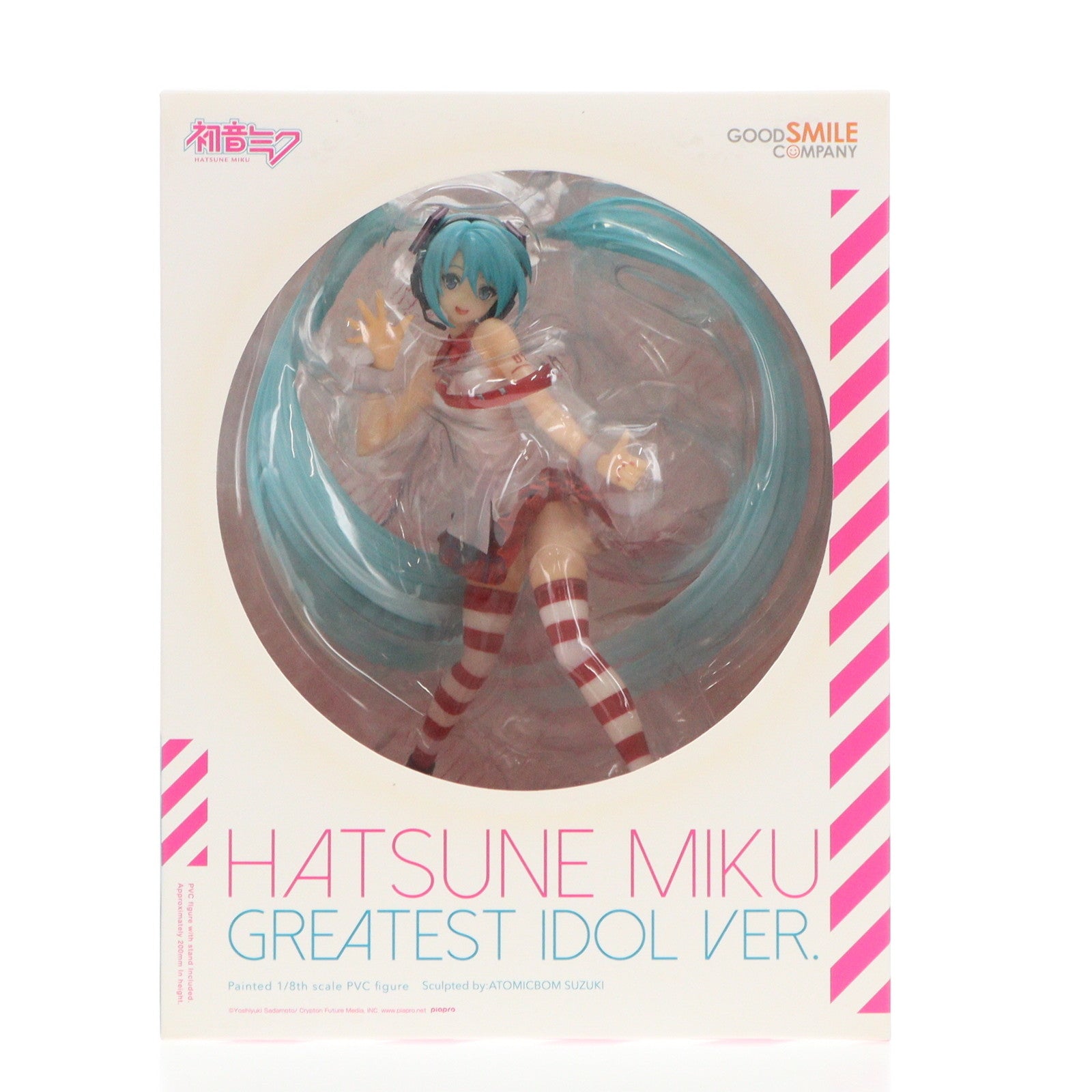 【中古即納】[FIG] 初音ミク グレイテスト・アイドルVer. キャラクター・ボーカル・シリーズ01 初音ミク 1/8 完成品 フィギュア グッドスマイルカンパニー(20160618)