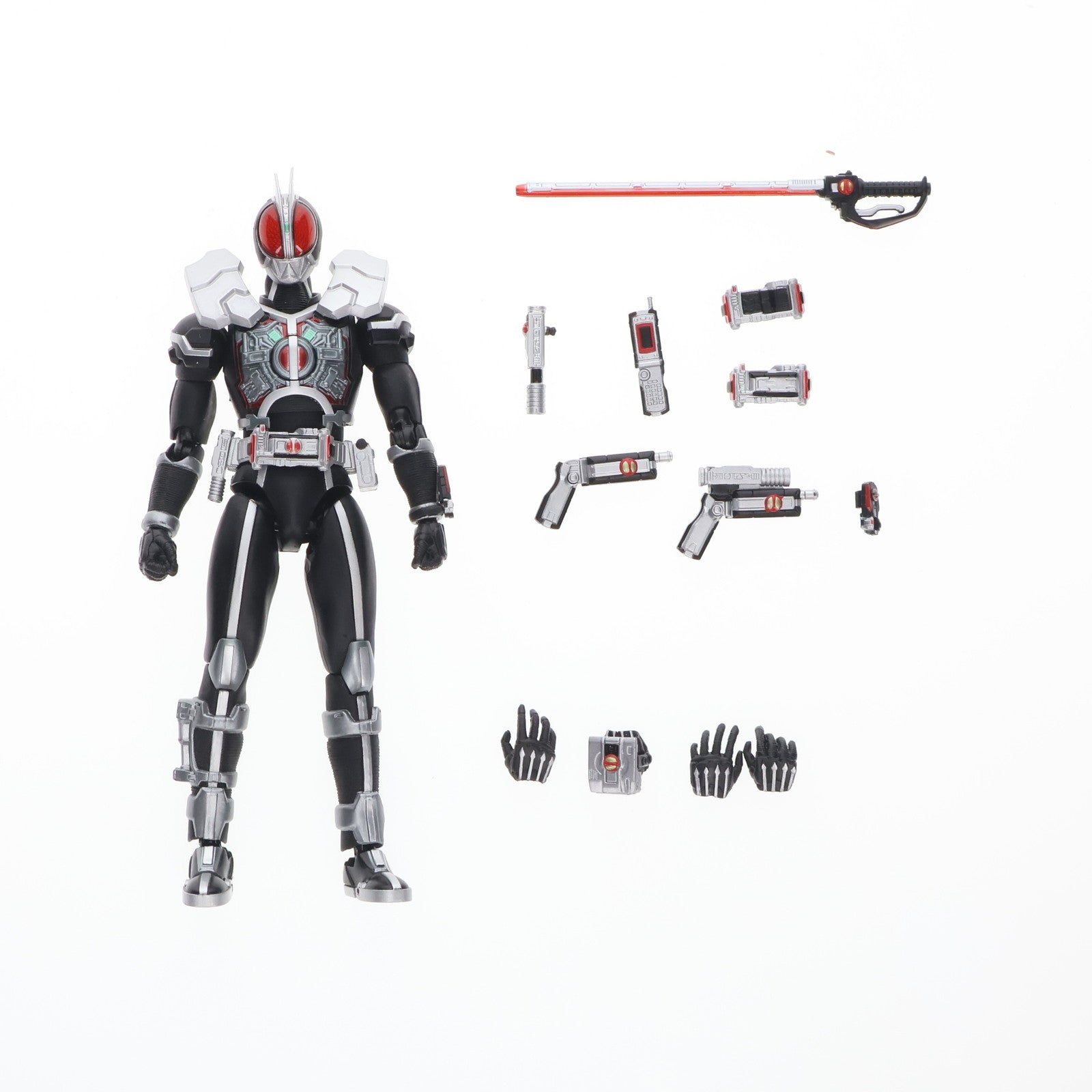 【中古即納】[FIG] 魂ウェブ商店限定 S.H.Figuarts(フィギュアーツ) 仮面ライダーファイズ アクセルフォーム 仮面ライダー555(ファイズ) 完成品 可動フィギュア バンダイ(20110710)